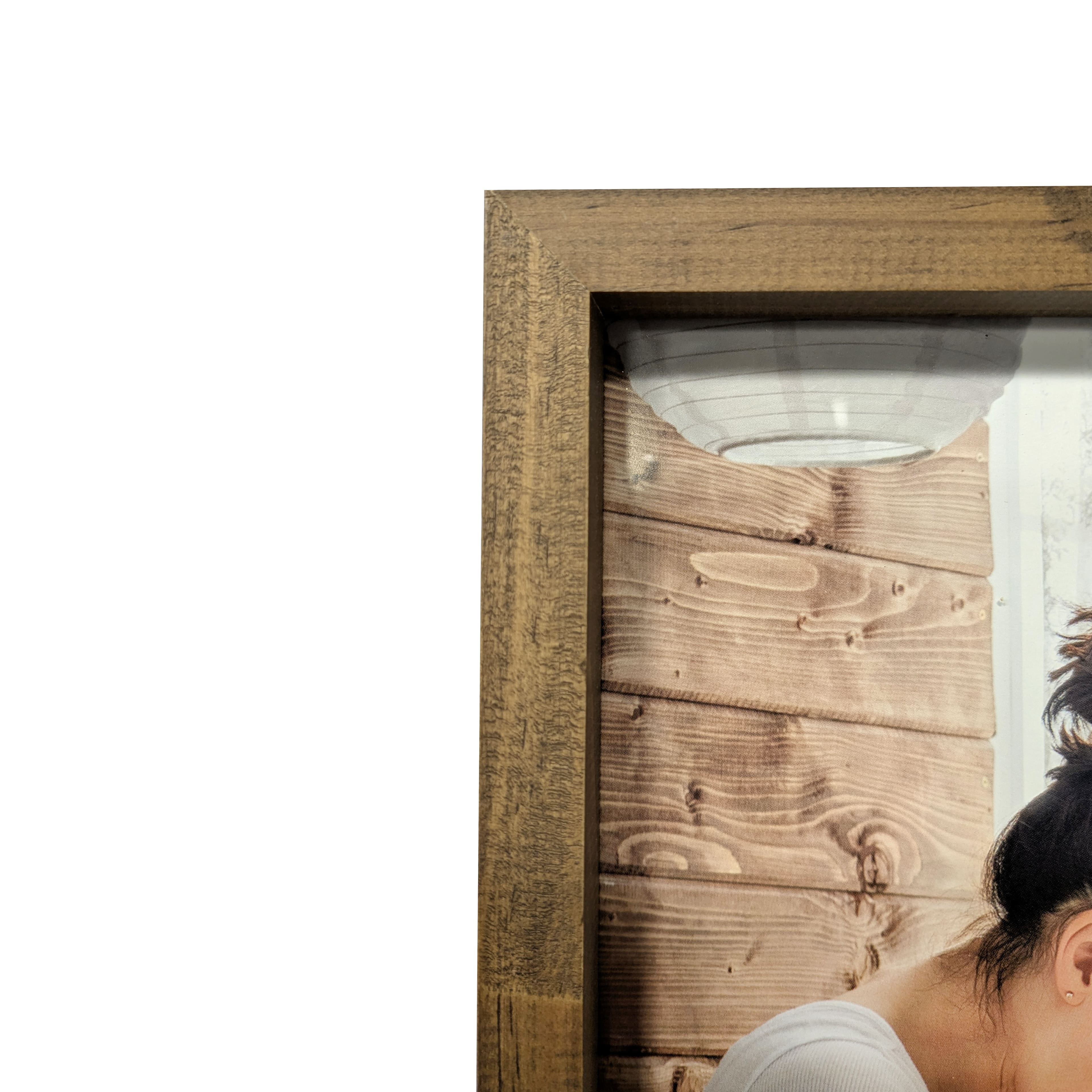 Cadre linéaire en bois brun Expressions de Studio Décor