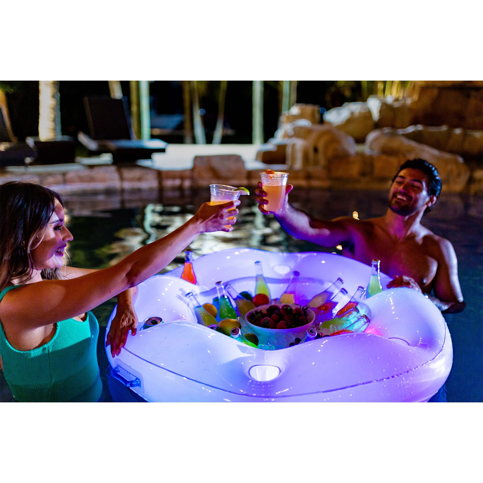 PoolCandy LiveLights™ Inflatable Illuminated LED Floating Bar