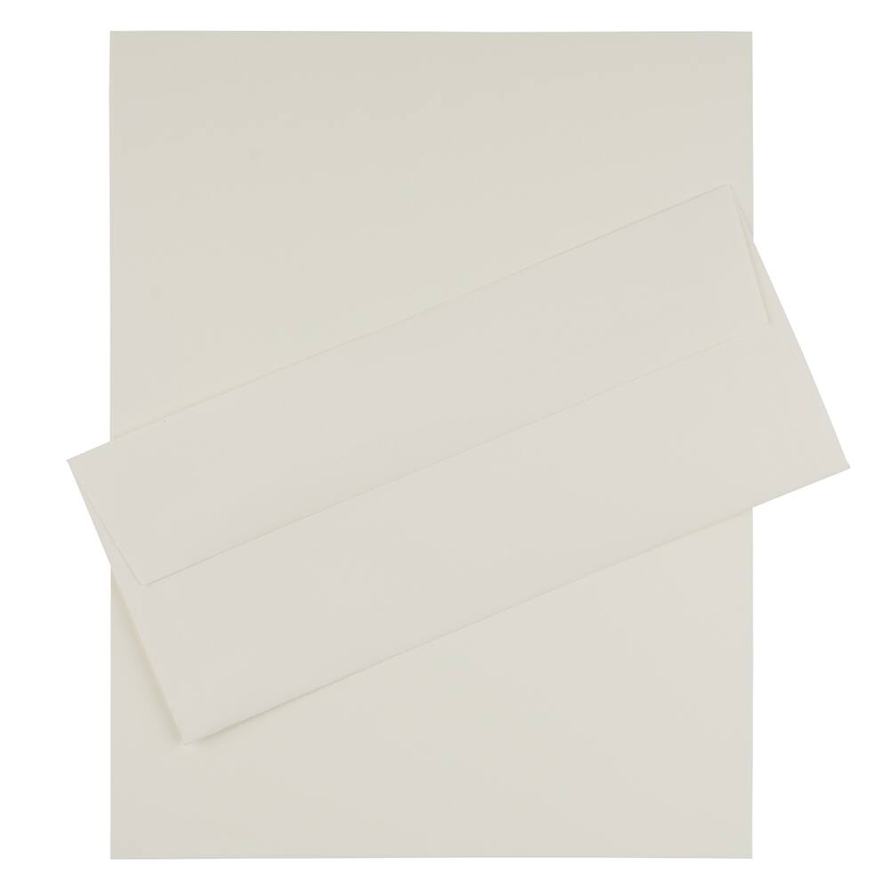 JAM Paper #10 Strathmore Business Stationery Set, 100ct.
