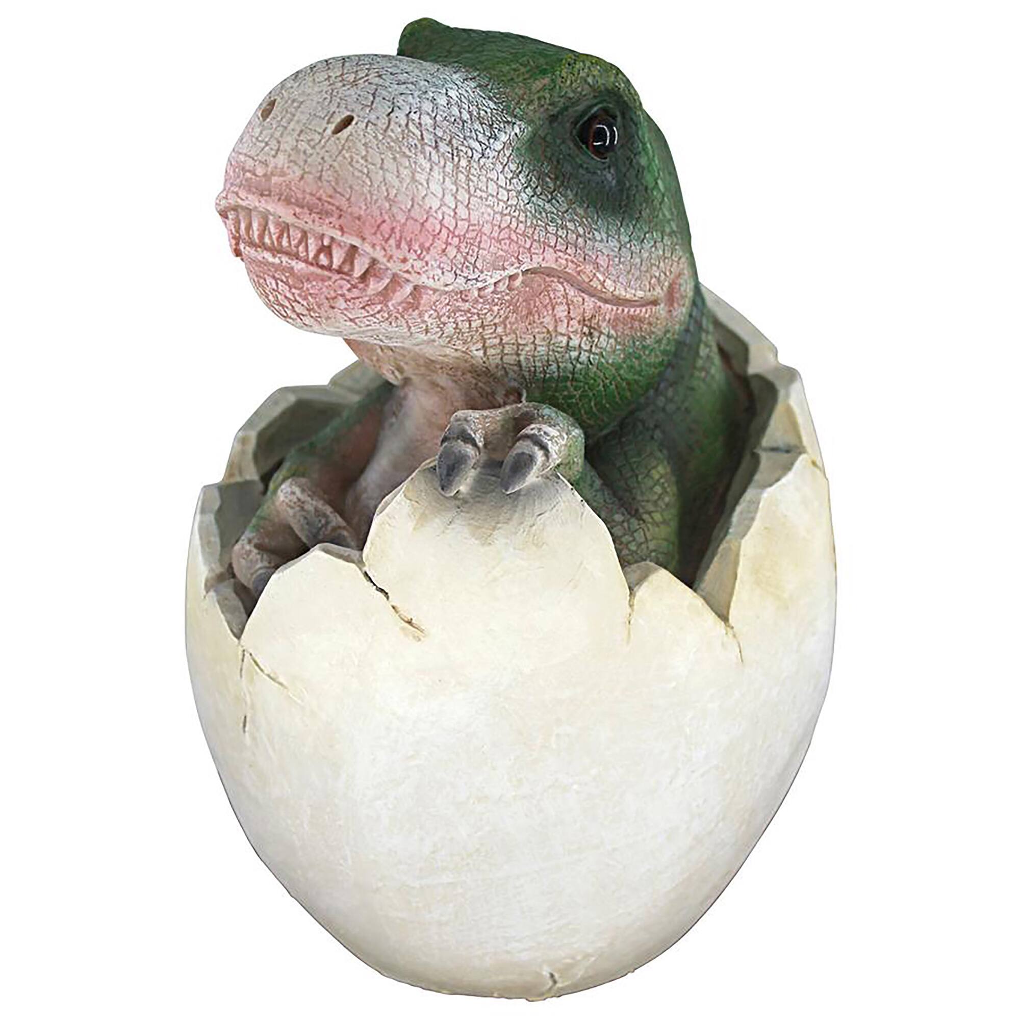 Design Toscano 8.5" Baby Tyrannosaurus Rex Dino Egg Statue