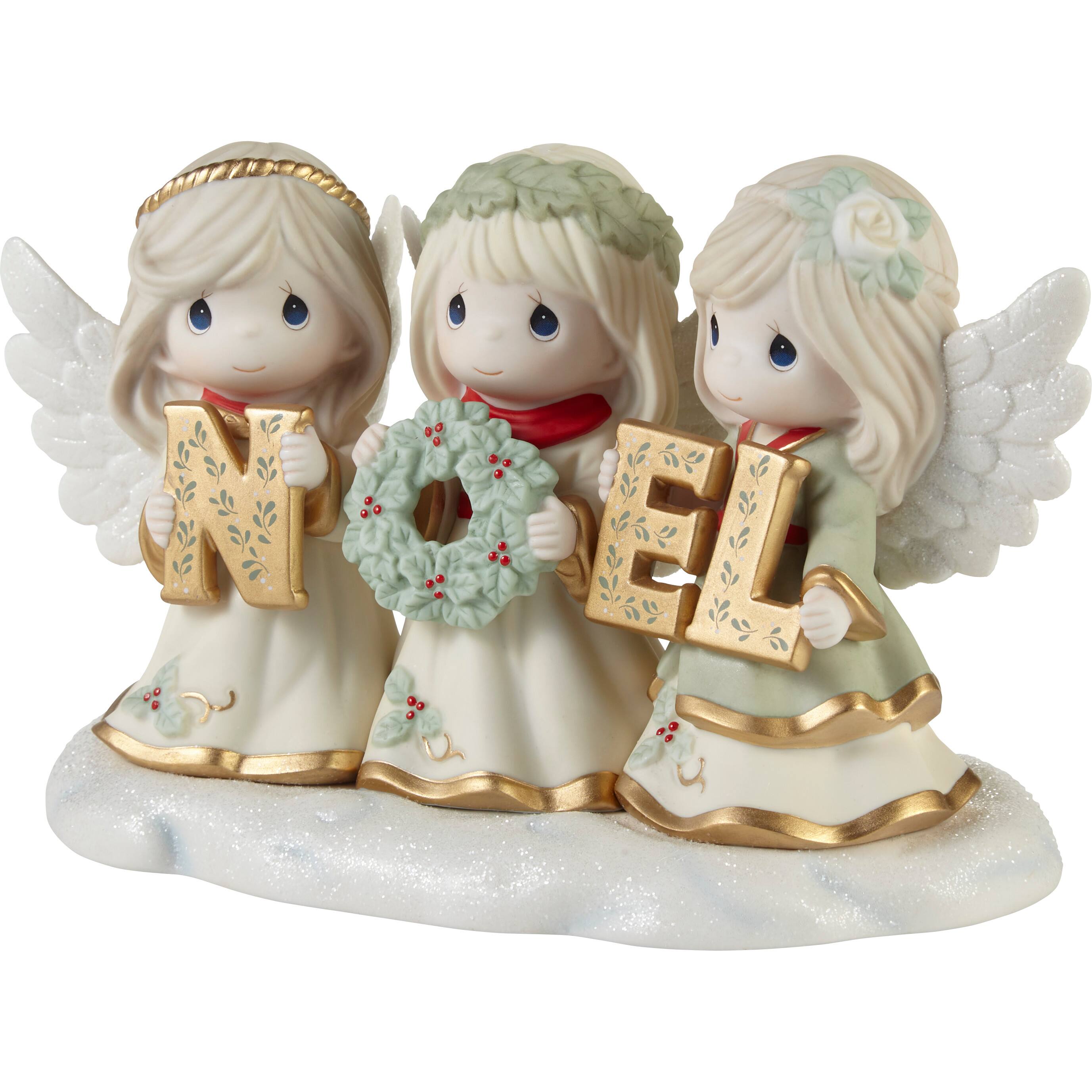 Precious Moments 5.25&#x22; Joyeux Noel Limited Edition Bisque Porcelain Figurine