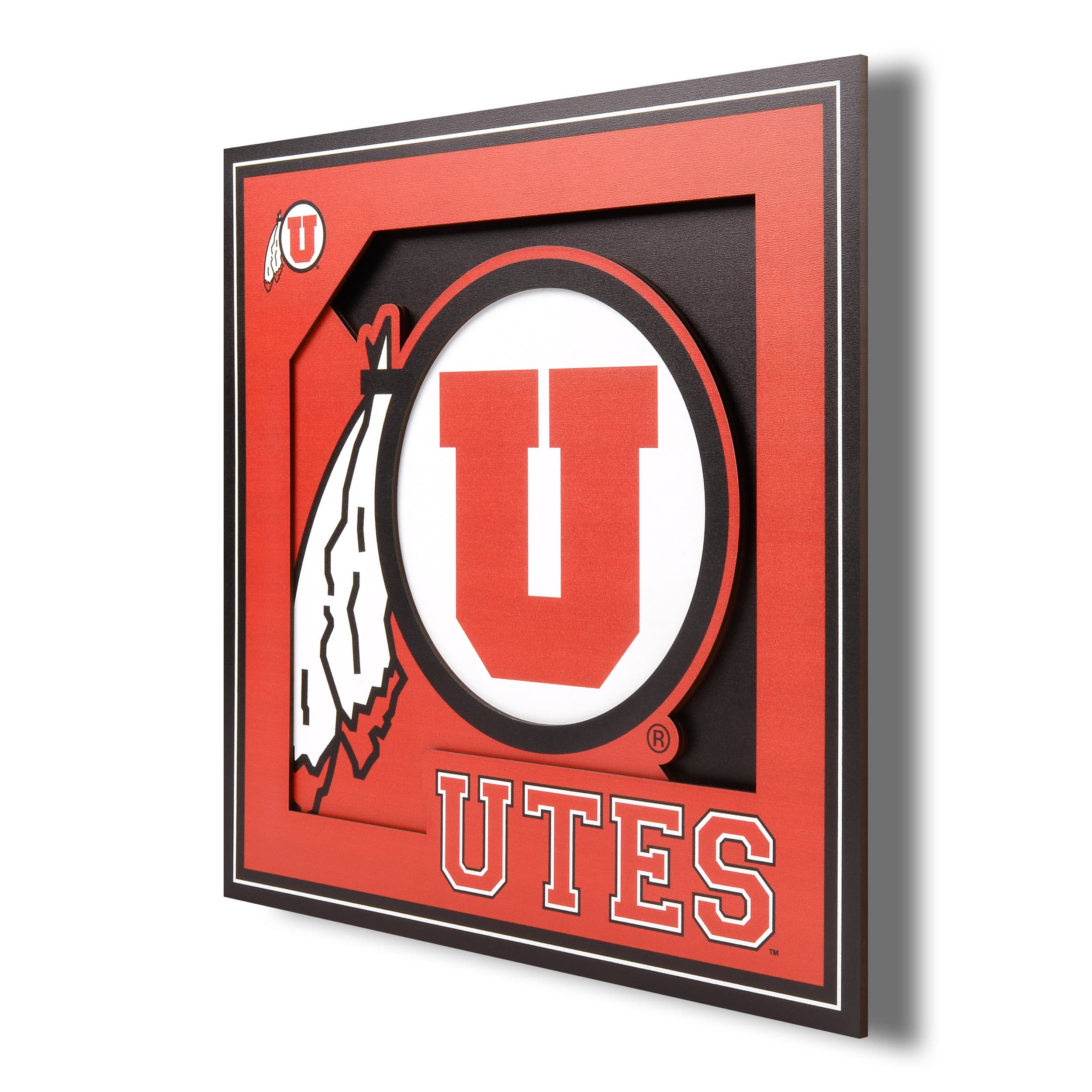 College 3D Logo Series Wall Art By Youthefan in Utah Utes | 12" x 12" | Michaels®