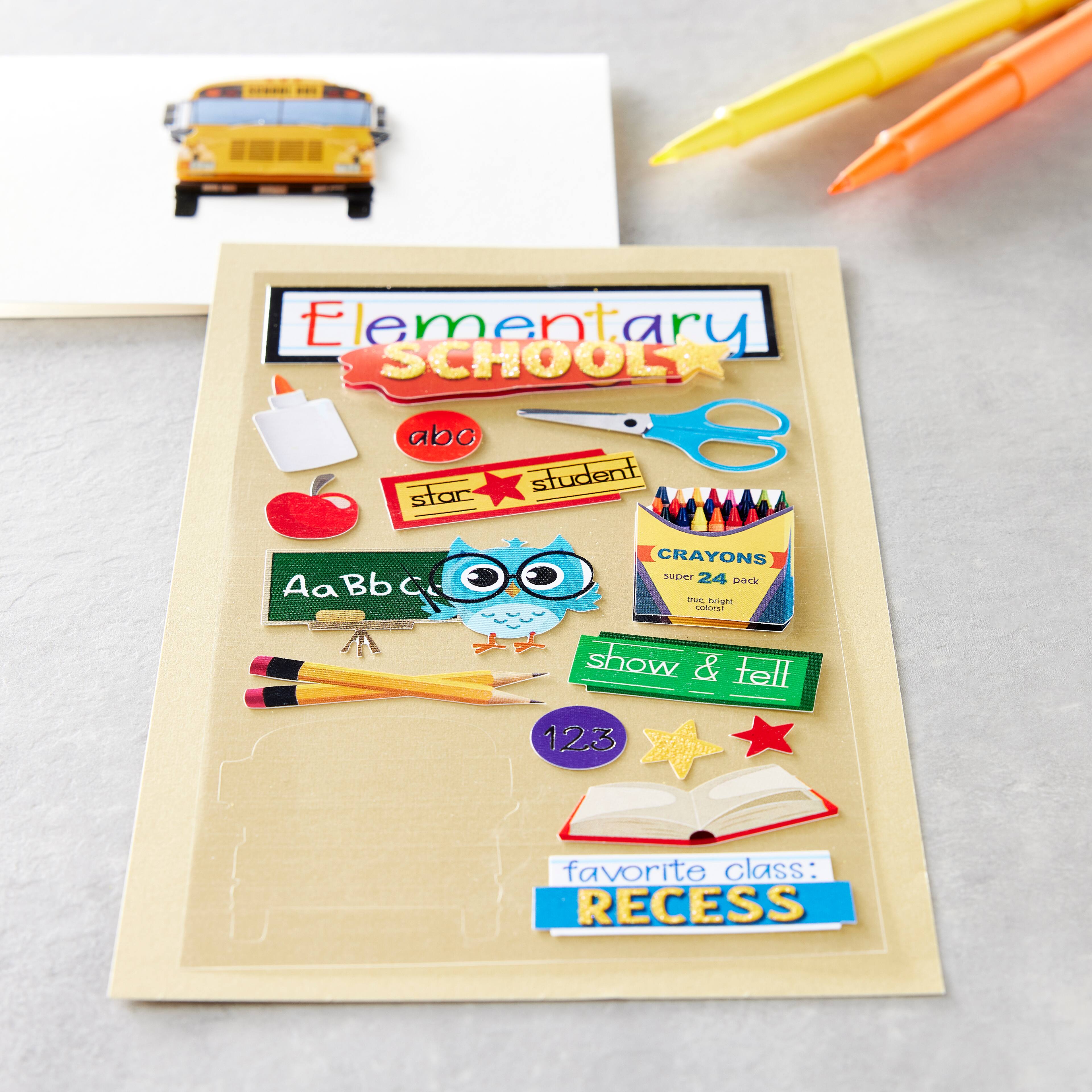 12 Pack: Elementary School Stickers by Recollections&#x2122;