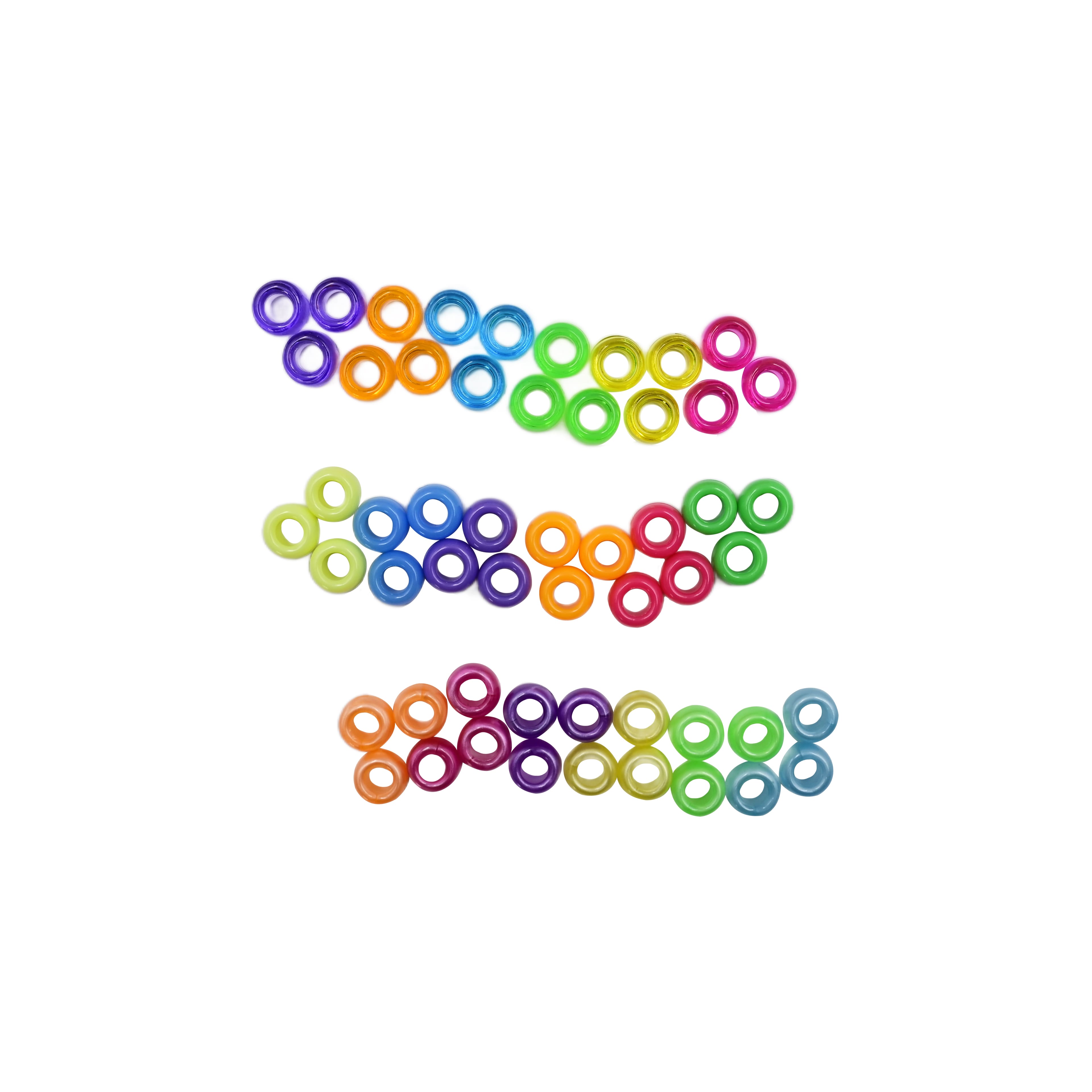 9 Packs: 2,300 ct. (20,700 total) Rainbow Pony Beads Set by Creatology™