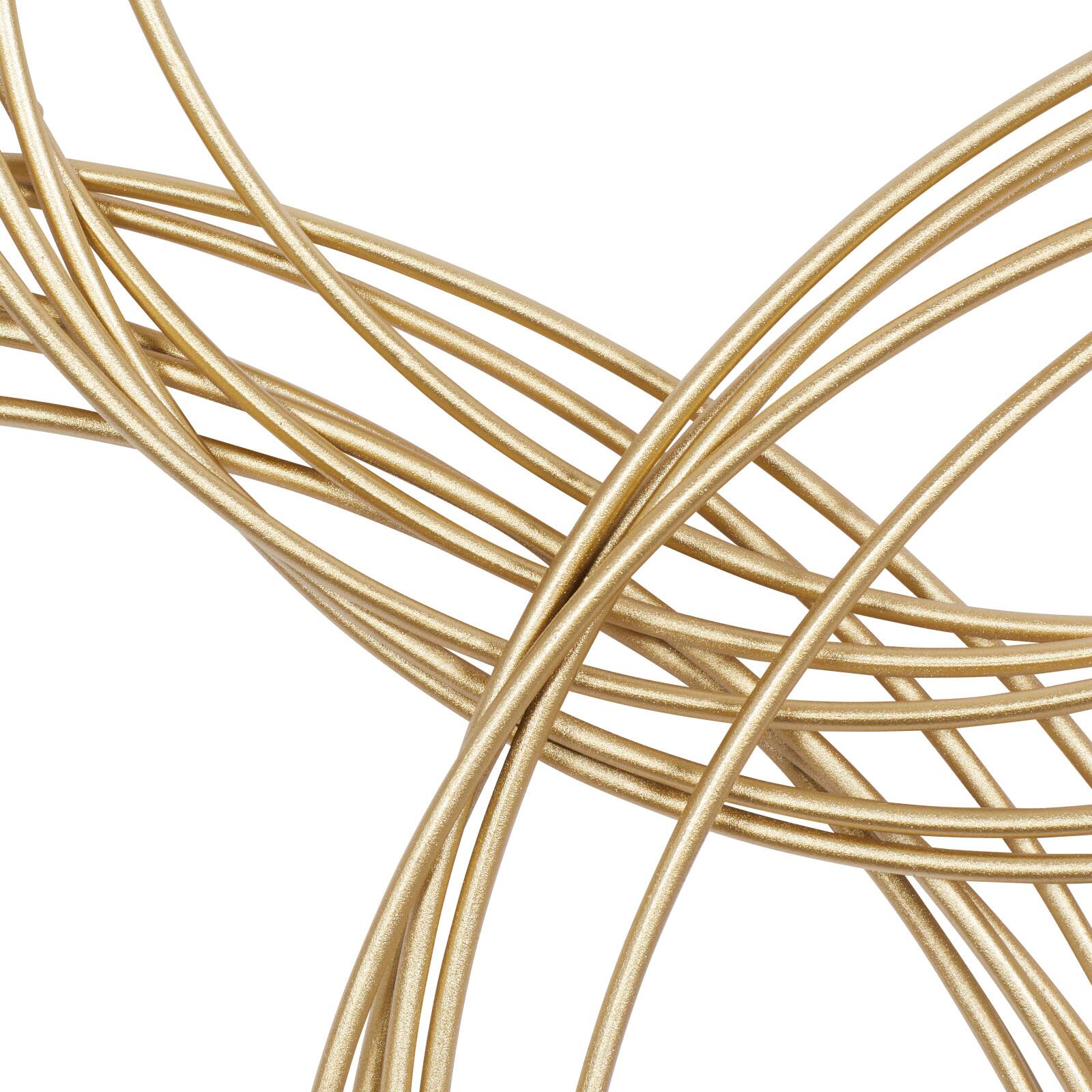 CosmoLiving by Cosmopolitan Gold Metal Wall Décor