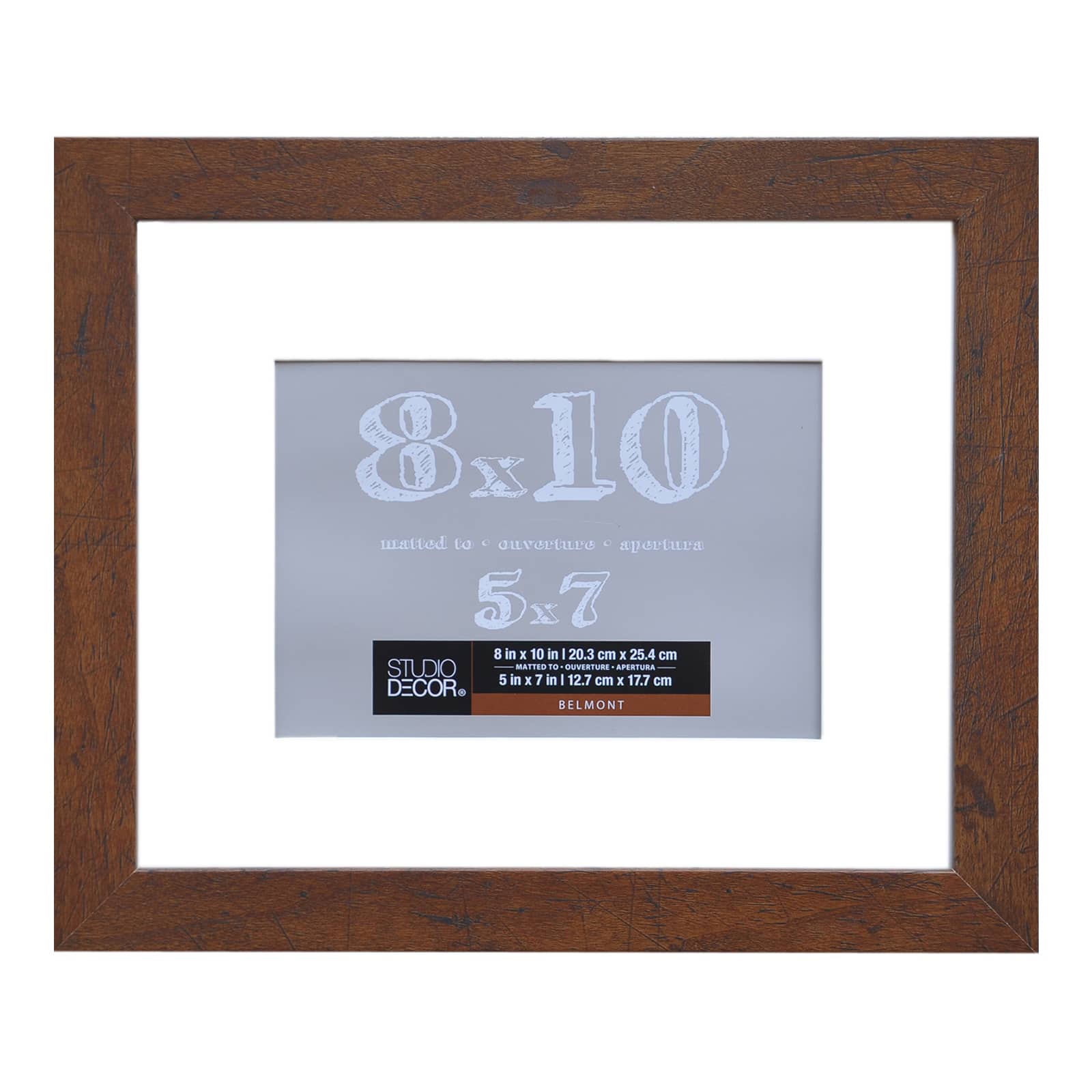 8 Pack: Honey Belmont Frame with Mat by Studio Décor®