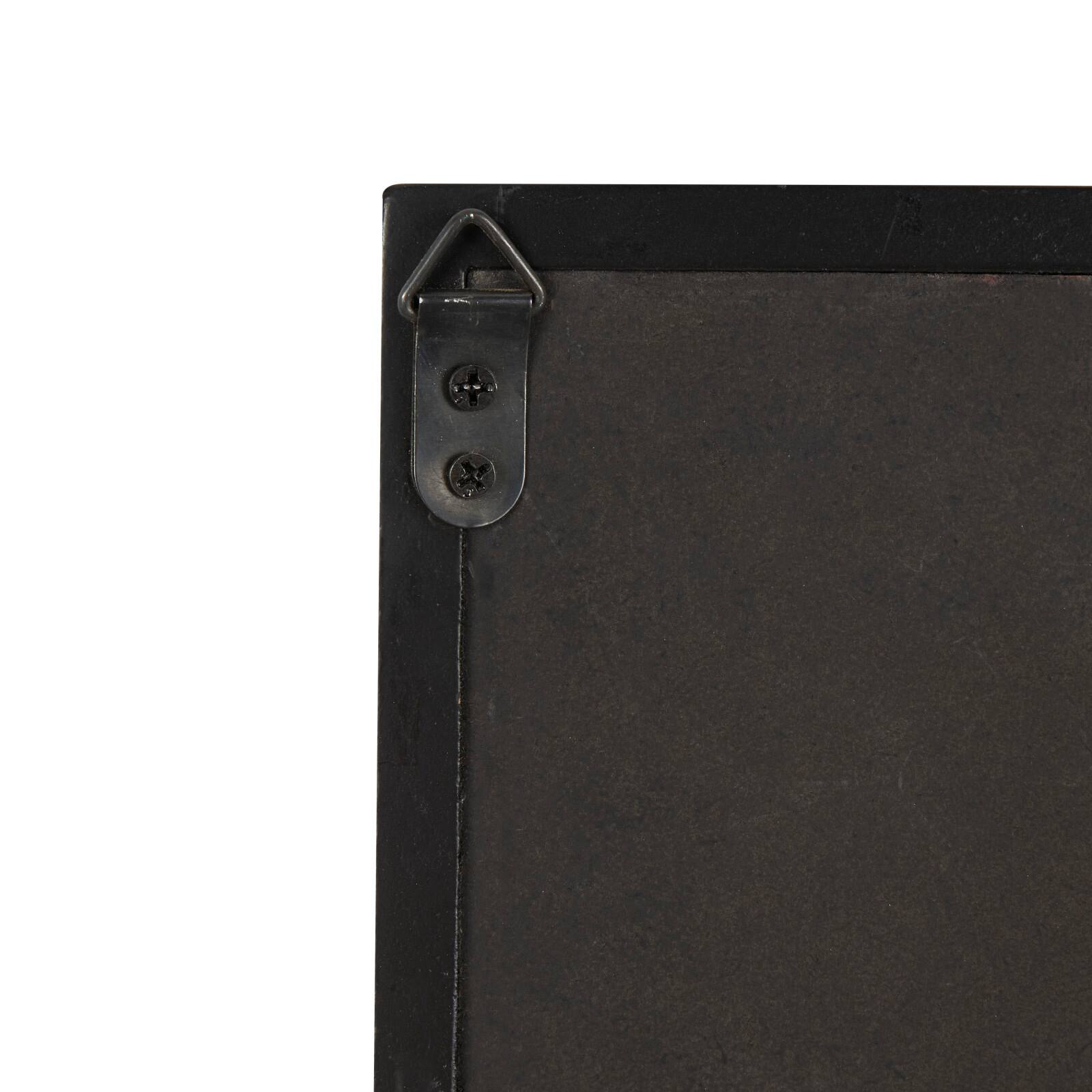 19" Cream, Beige & Black Handmade Abstract Circular Shell Wall Décor