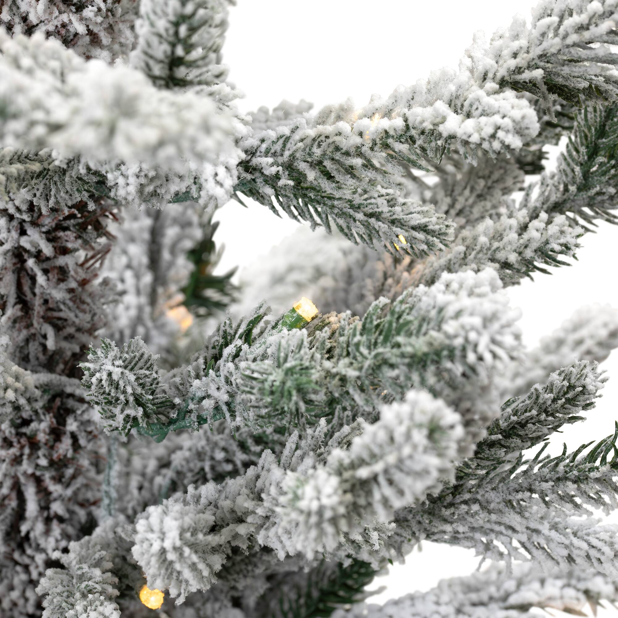 3ft. Pre-Lit Real Touch™ Tamarack Pine Artificial Christmas Tree in Burlap, Warm White LED Lights