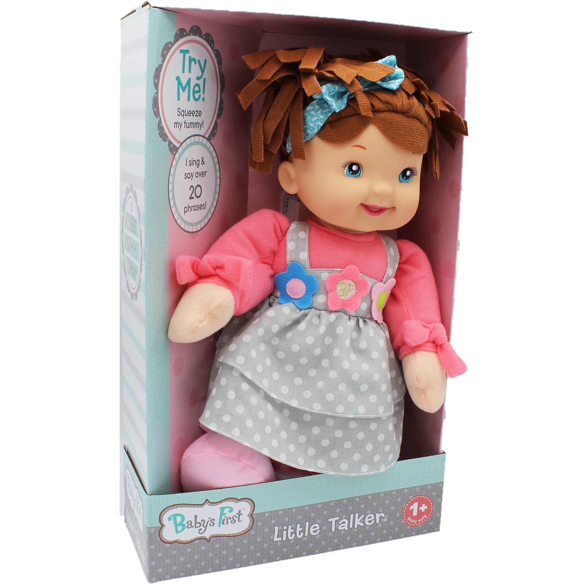 Goldberger Baby's First® Little Talker™ Brunette Baby Doll