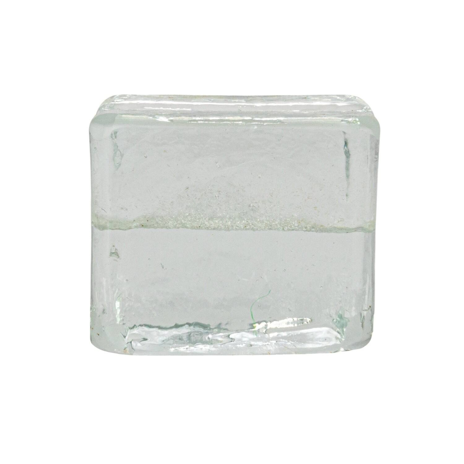 Hello Honey&#xAE; Clear Glass Cube Place Card Holders with Paper Cards, 6ct.