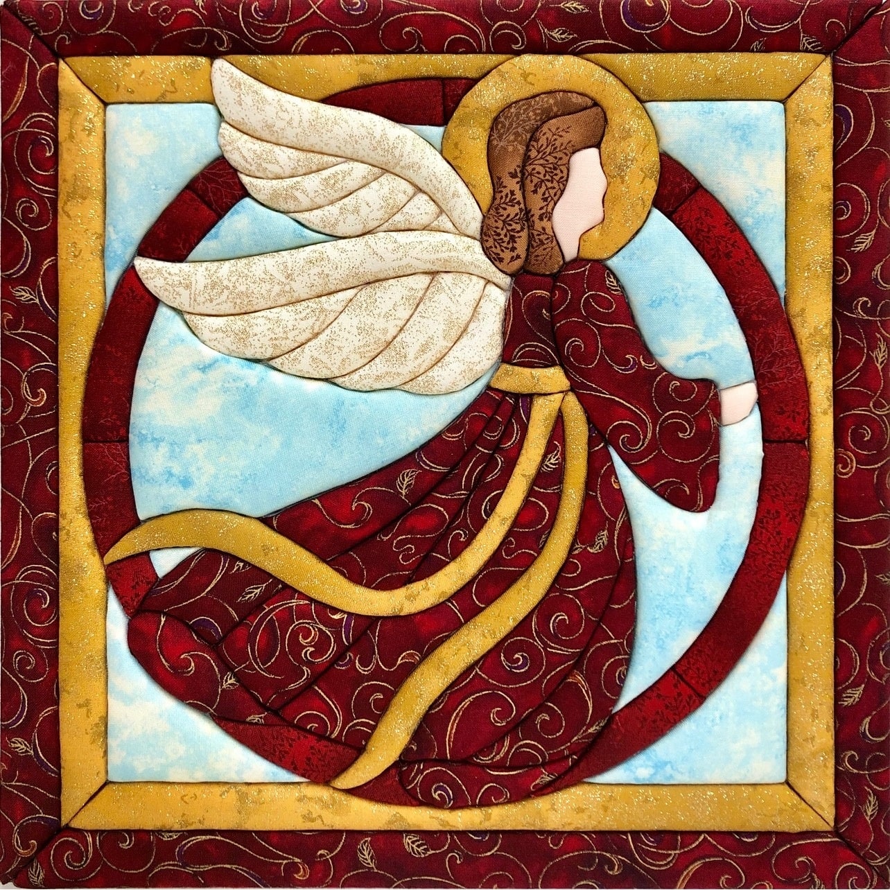 Quilt Magic® Red Angel No Sew Wall Hanging Kit