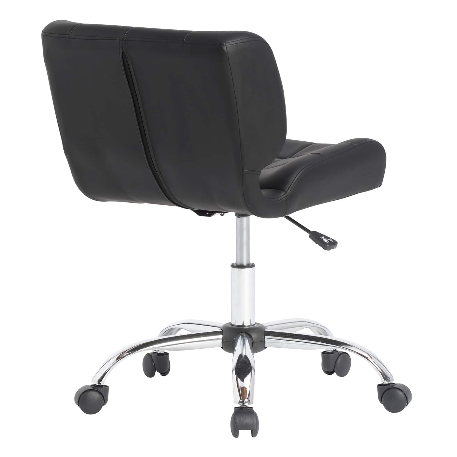 Calico Designs Crest Black Mobile Office Task Chair with Adjustable Height