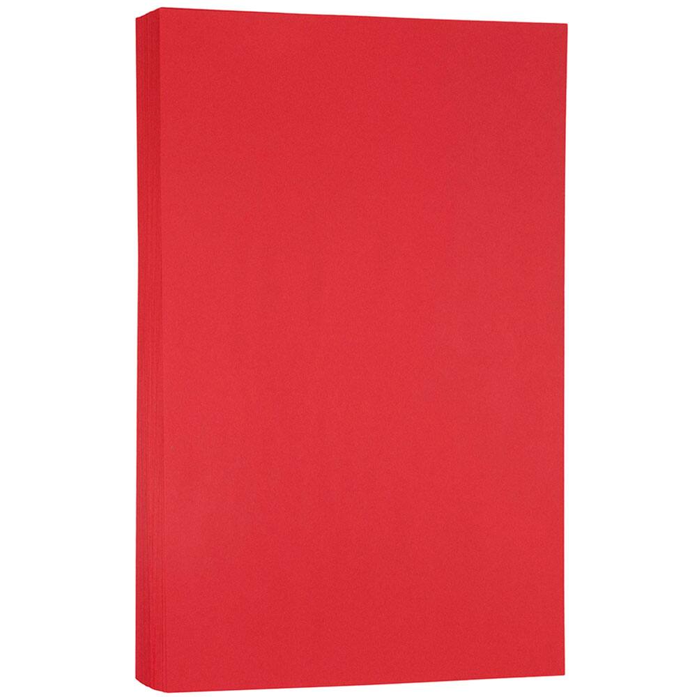 JAM Paper Red 8.5" x 14" 24lb. Recycled Paper Pack, 500 Sheets