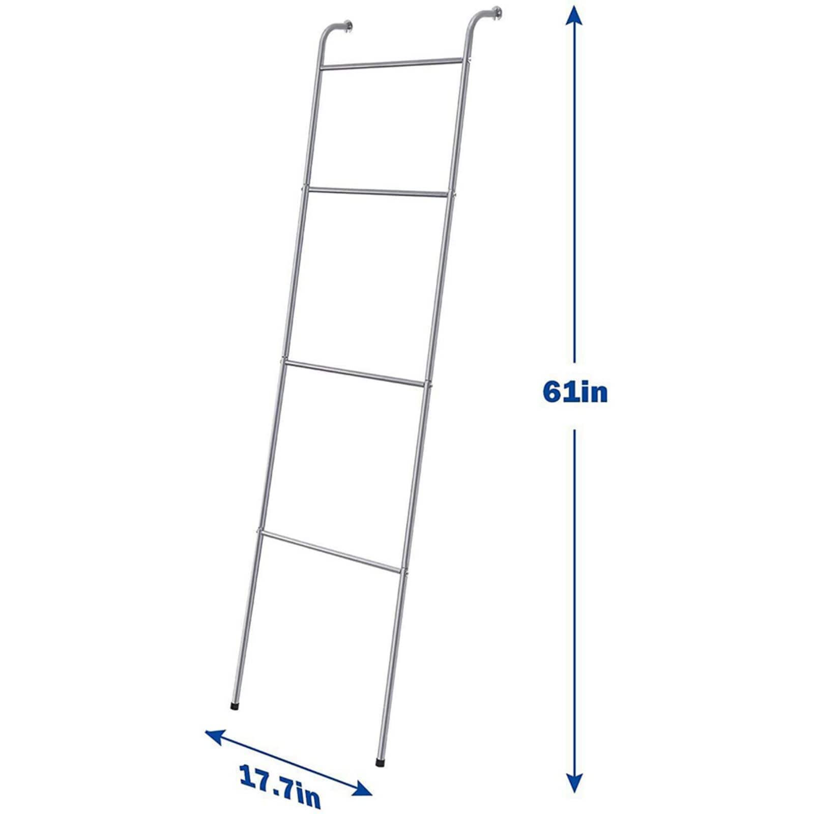 NEX™ 5ft. 4-Bar Wall-Leaning Free-Standing Blanket Ladder