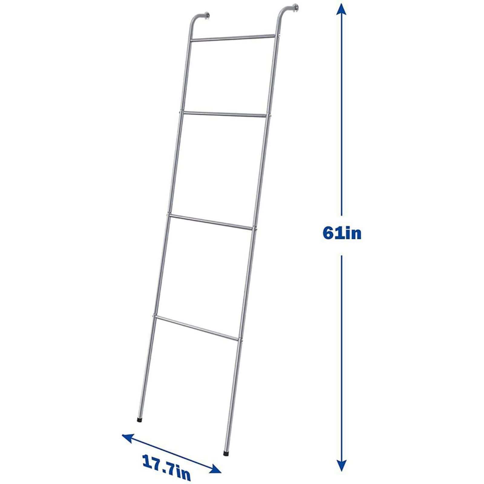 NEX&#x2122; 5ft. 4-Bar Wall-Leaning Free-Standing Blanket Ladder