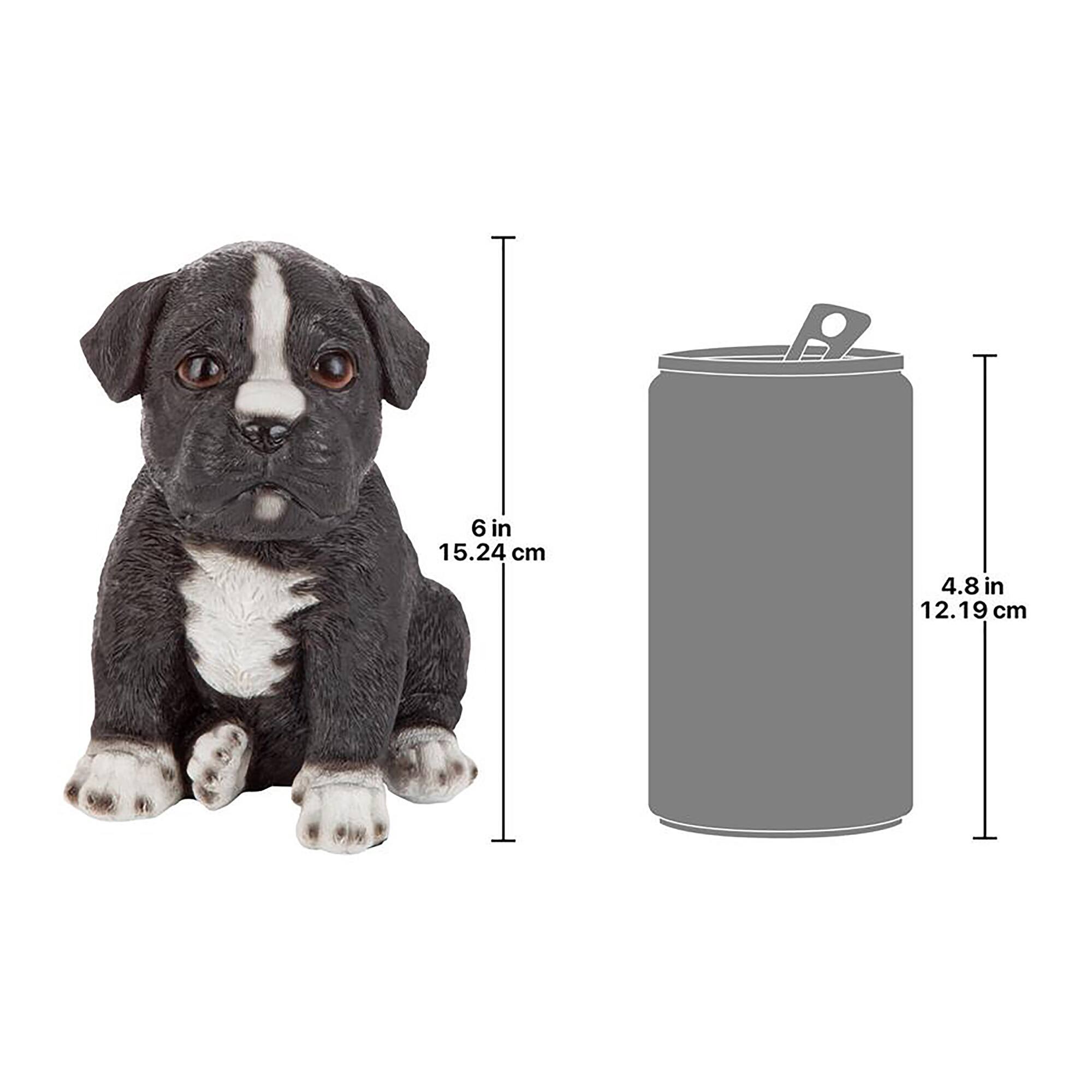 Design Toscano 6" Border Collie Puppy Partner Collectible Dog Statue