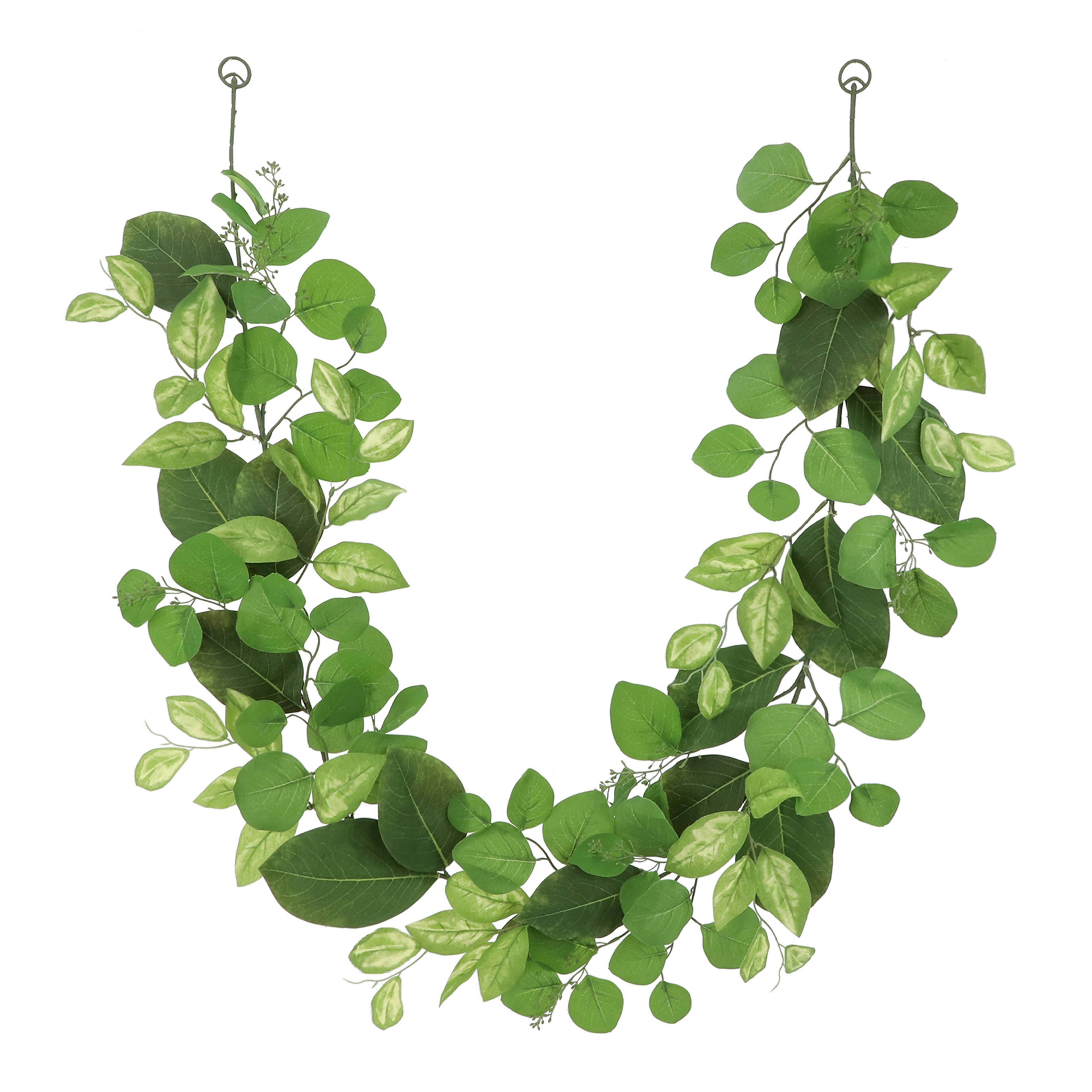 8 Pack: 6ft. White Rose Foliage Garland by Ashland®