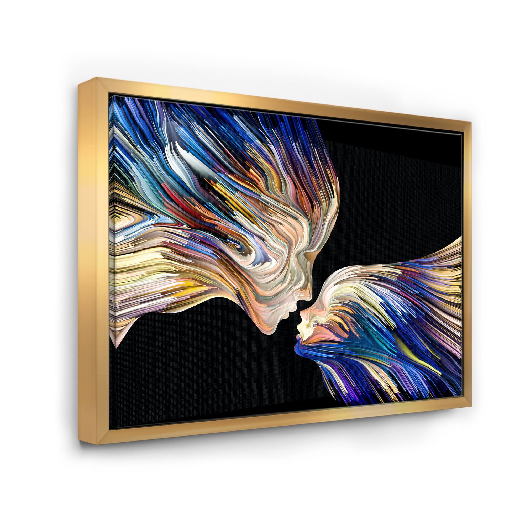 Designart - Metaphorical Mind Painting - Sensual Framed Canvas Art Print