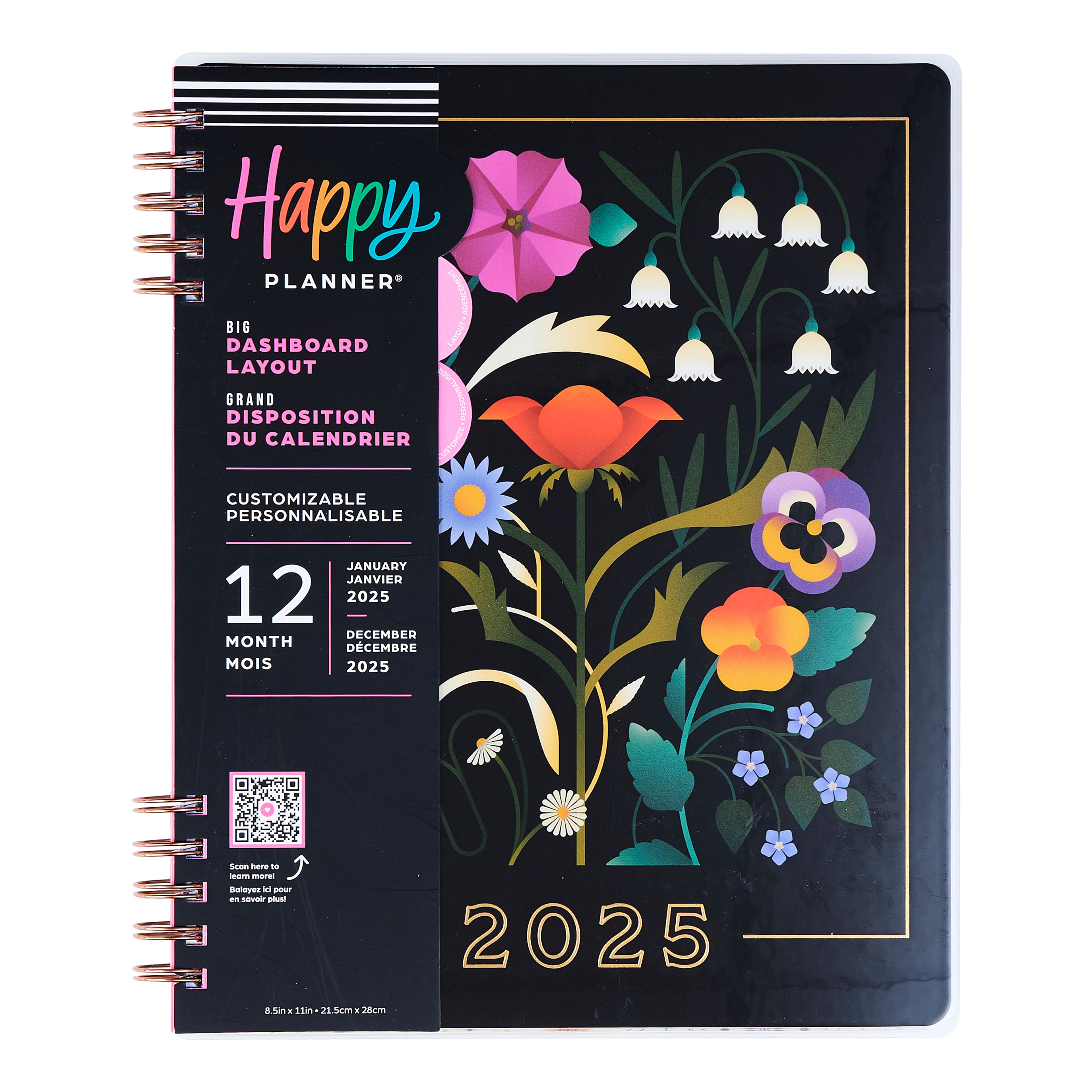 The Big Happy Planner&#xAE; Customizable Twin Loop Radiant Garden