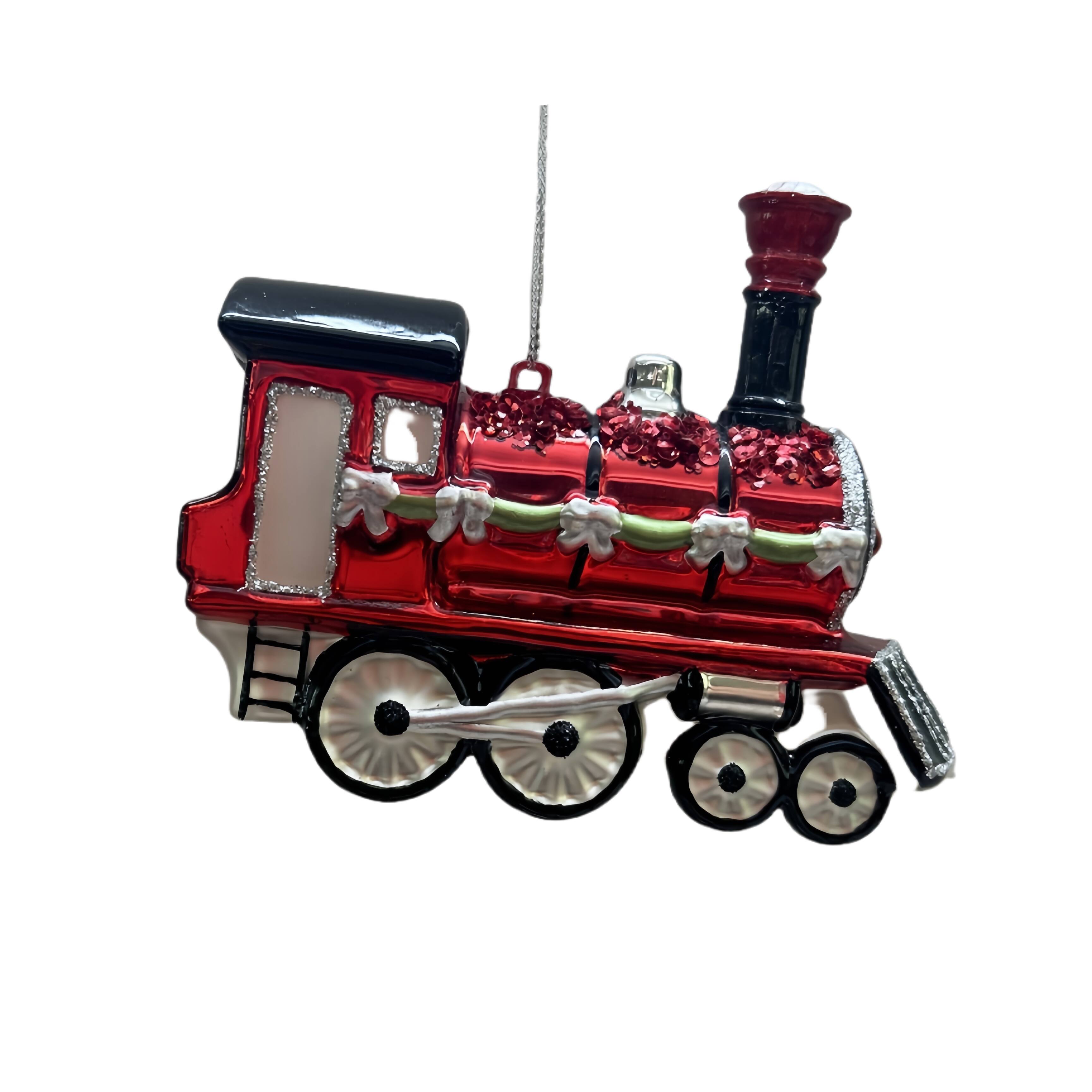 4.25&#x22; Train Glass Ornament by Ashland&#xAE;