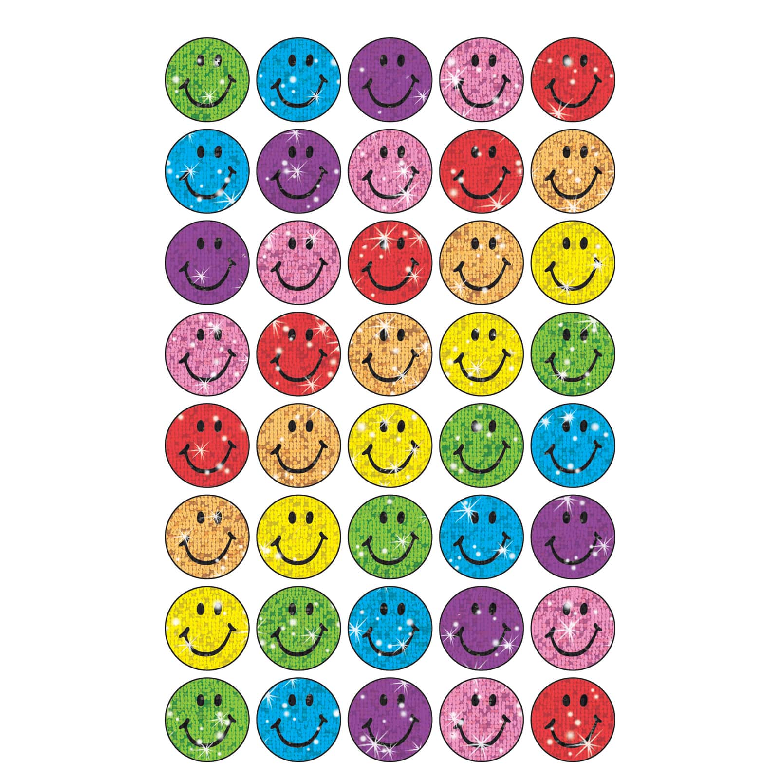 T-46134 Colorful Smiles superSpots® Stickers Trend Enterprises Inc 