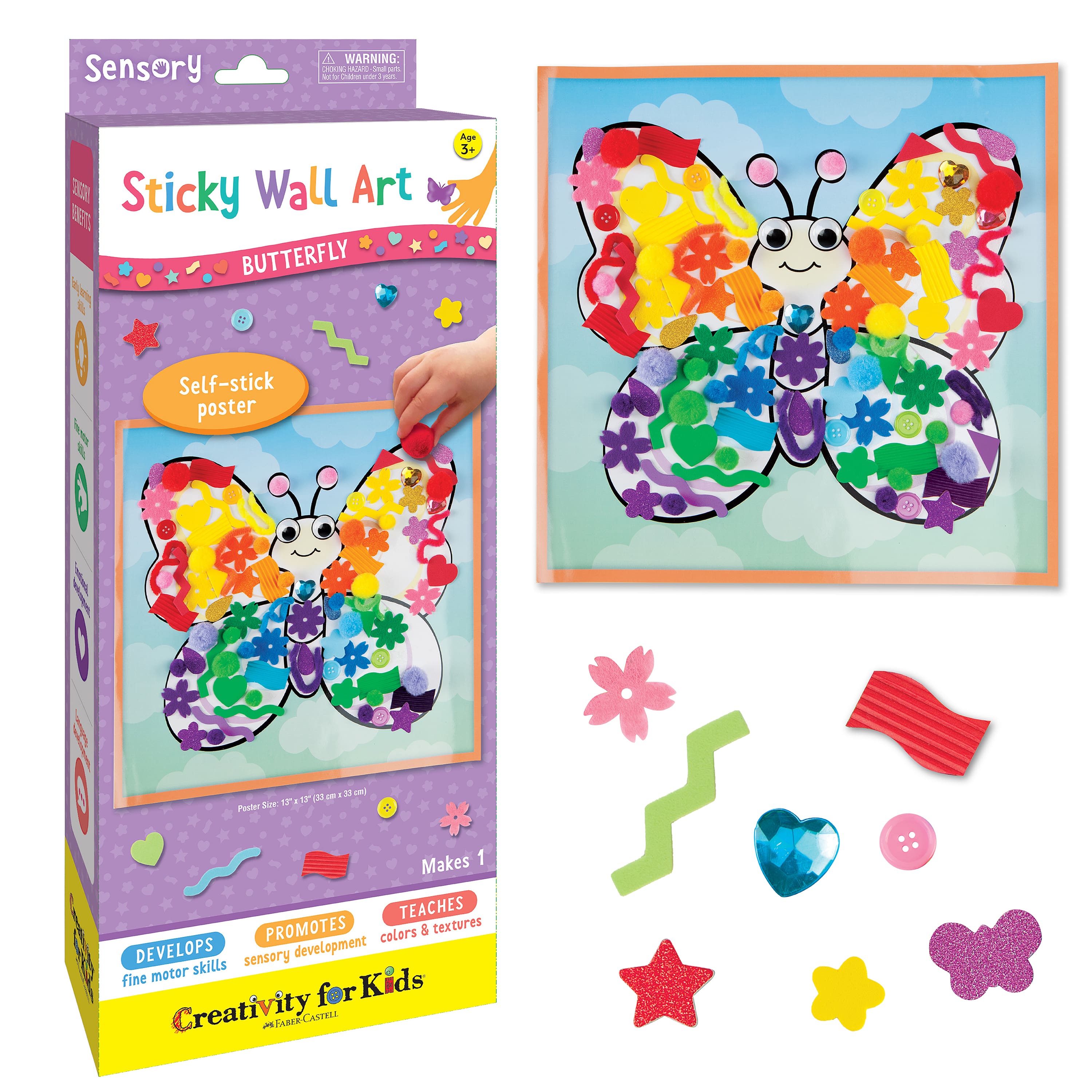 Creativity for Kids&#xAE; Butterfly Sticky Wall Art