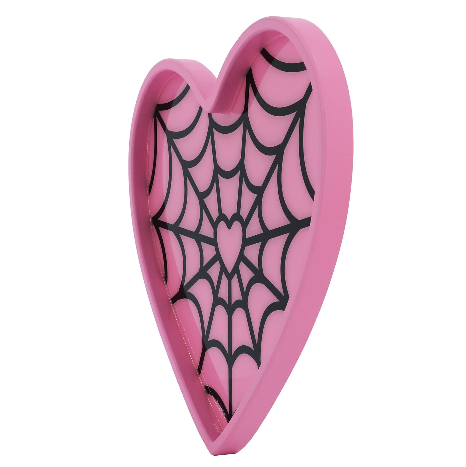 15.5&#x22; Pink Web Heart Tray by Ashland&#xAE;