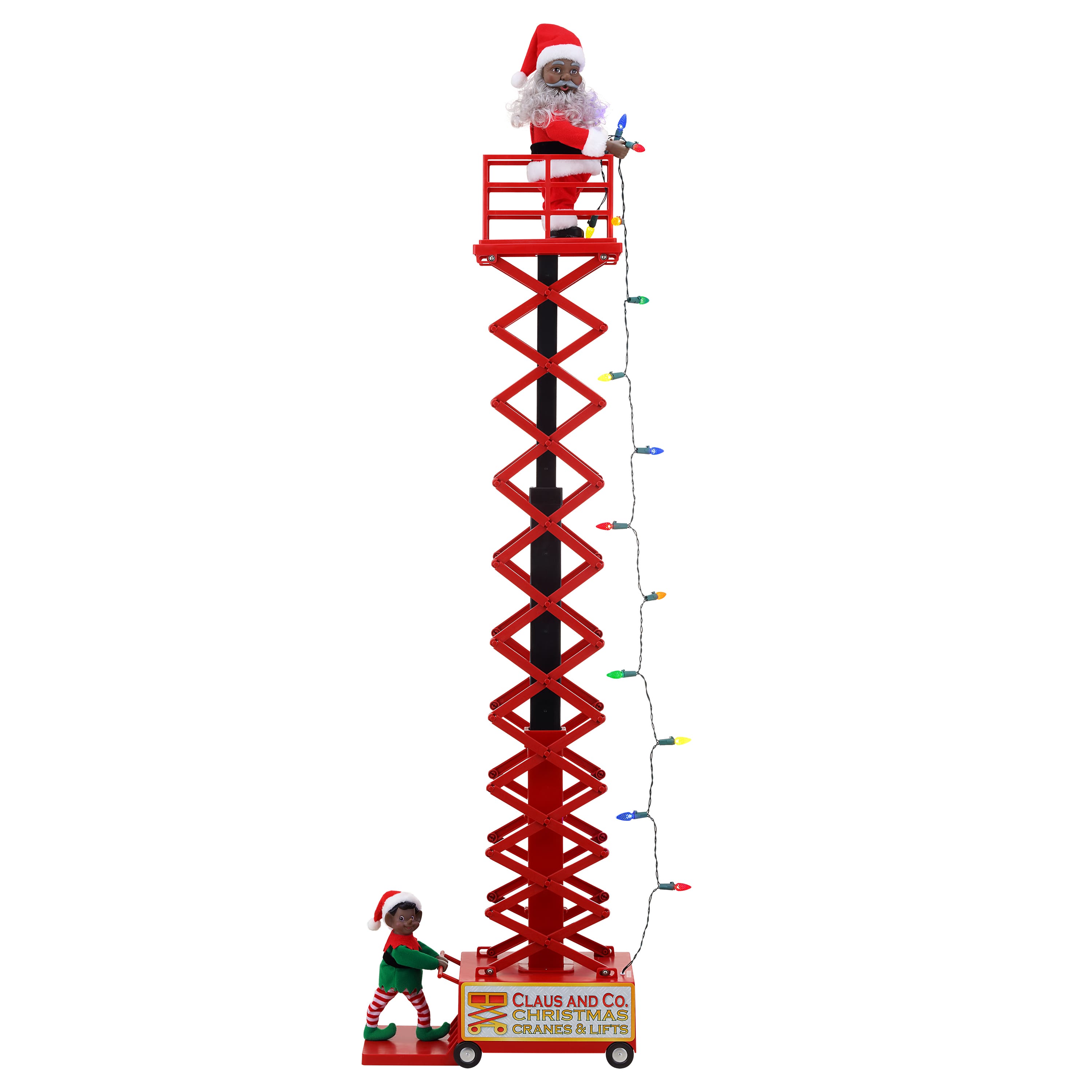 4ft. Animated &#x26; Musical Santa&#x27;s Lift