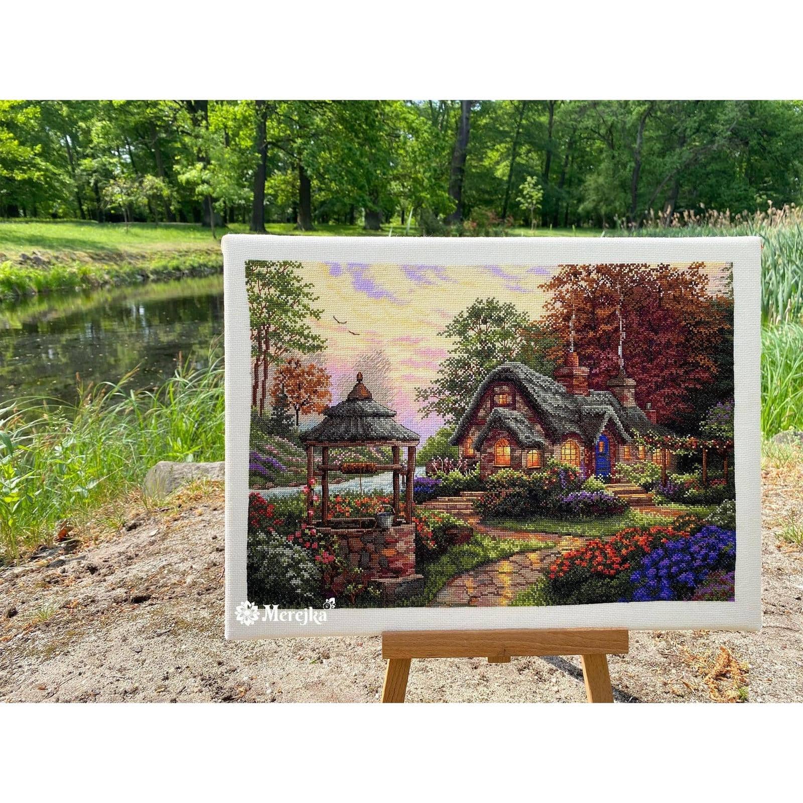 Merejka Make a Wish Cottage Counted Cross Stitch Kit