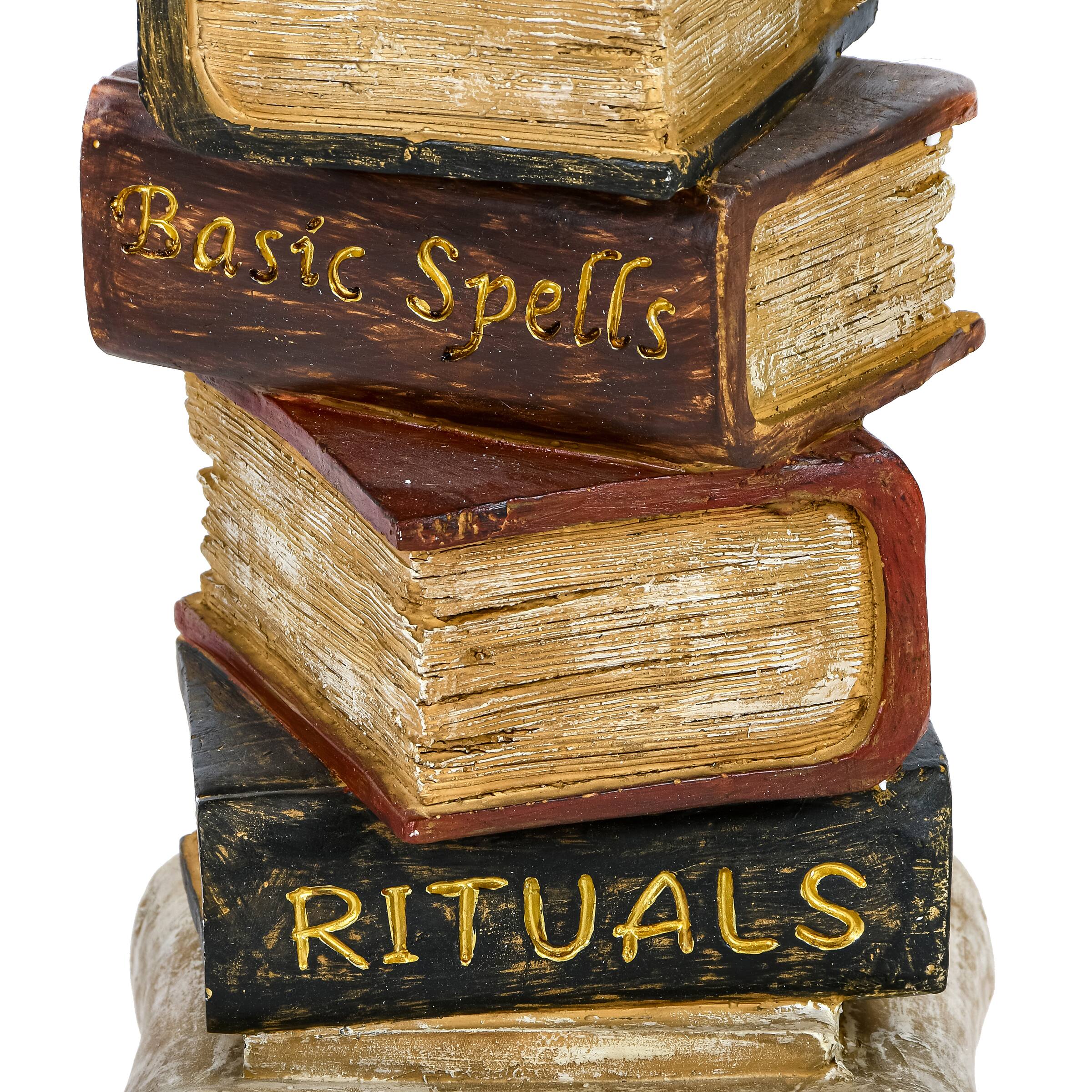 32'' Halloween Owl on Stacked Books Décor