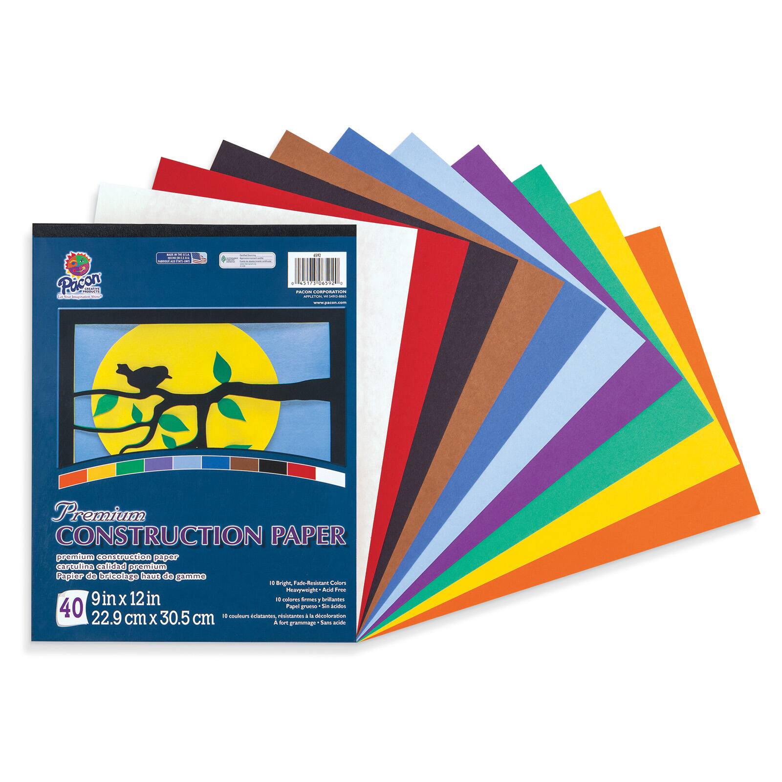 Tru-Ray&#xAE; 9&#x22; x 12&#x22; Classic Colors Construction Paper Pad, 6ct.