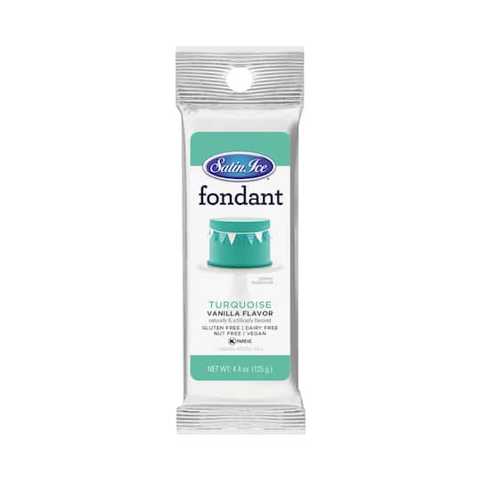 Algopix Similar Product 4 - Satin Ice Turquoise Fondant Vanilla