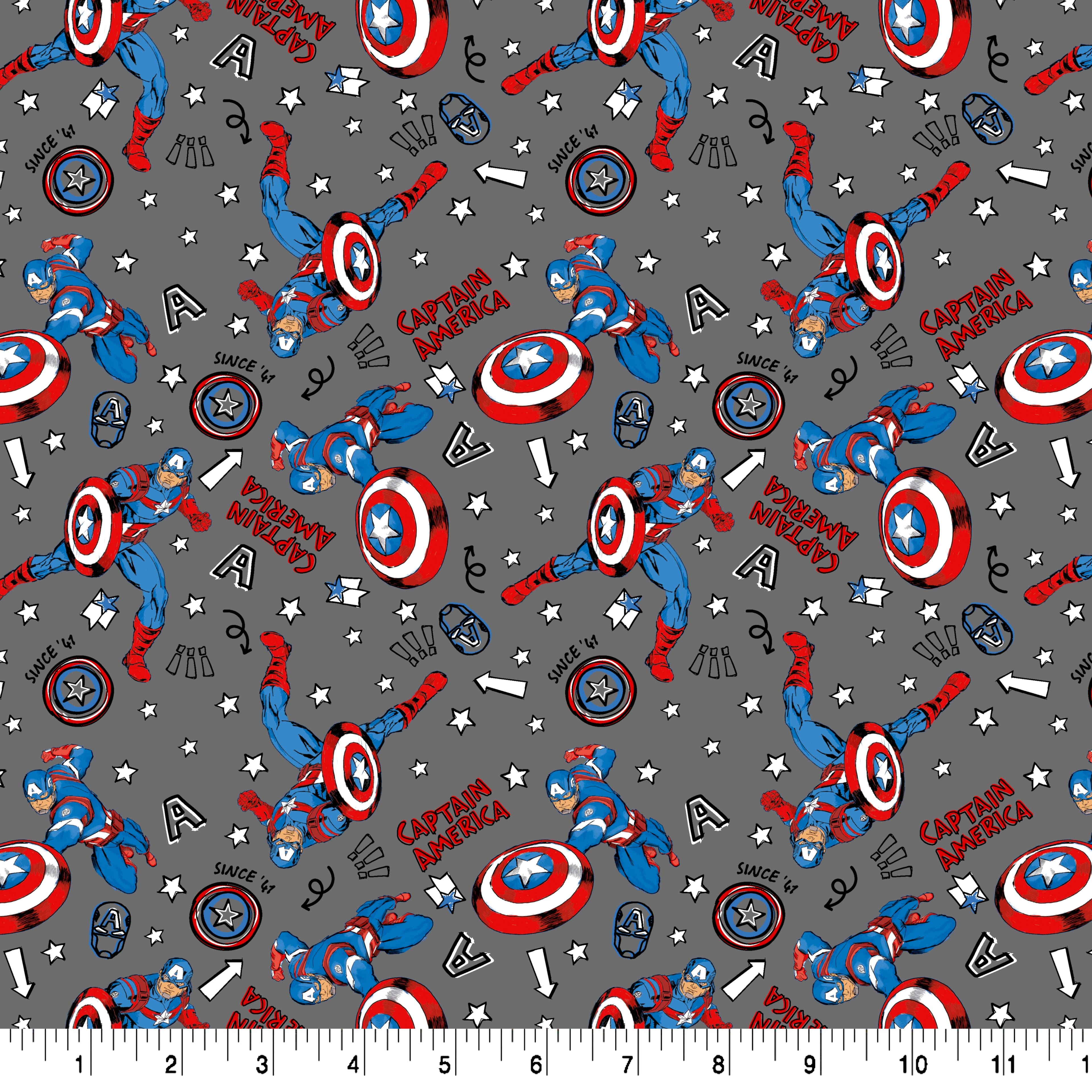 Marvel&#xAE; Avengers Captain America Cotton Fabric