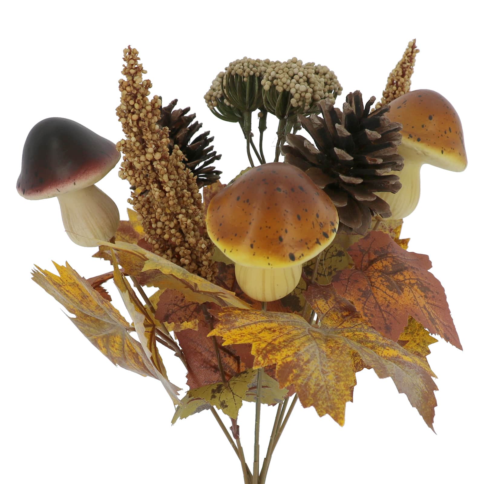 14" Mushroom & Berry Mixed Fall Bush by Ashland®