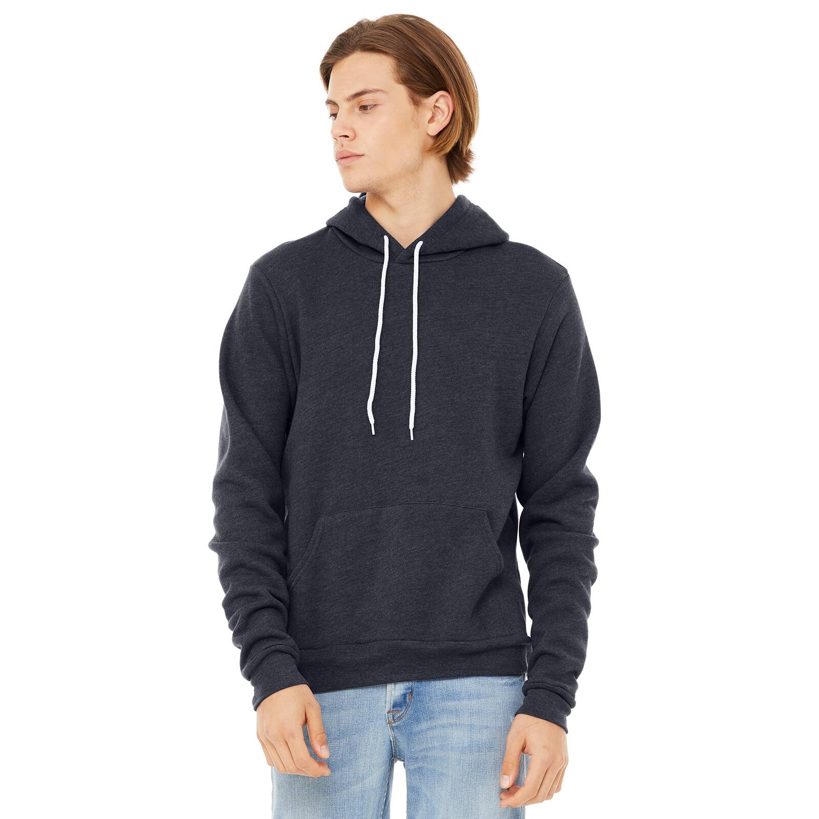 BELLA+CANVAS&#xAE; Adult Unisex Heather Fleece Pullover Hoodie