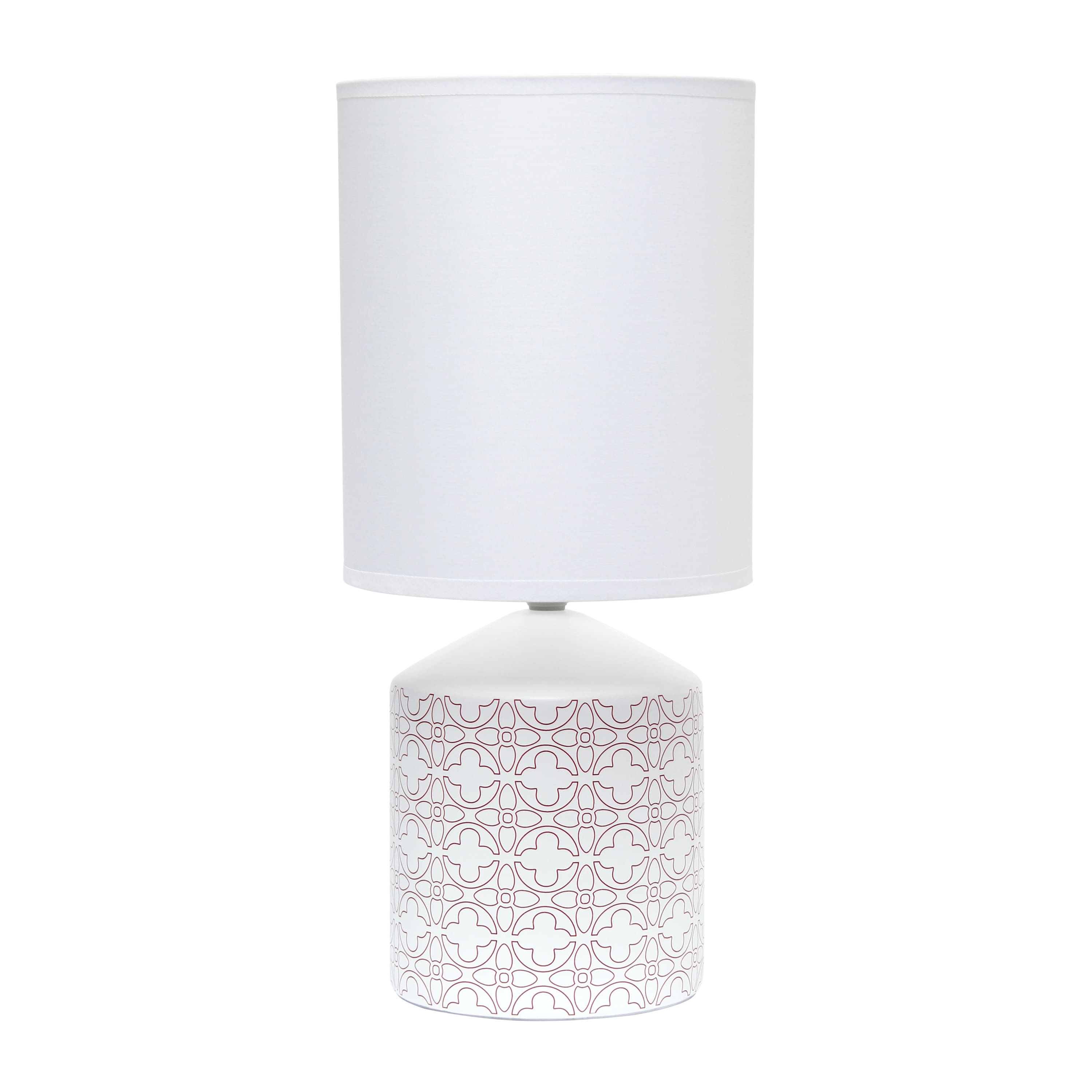 Simple Designs 18.5&#x22; Fresh Prints Table Lamp