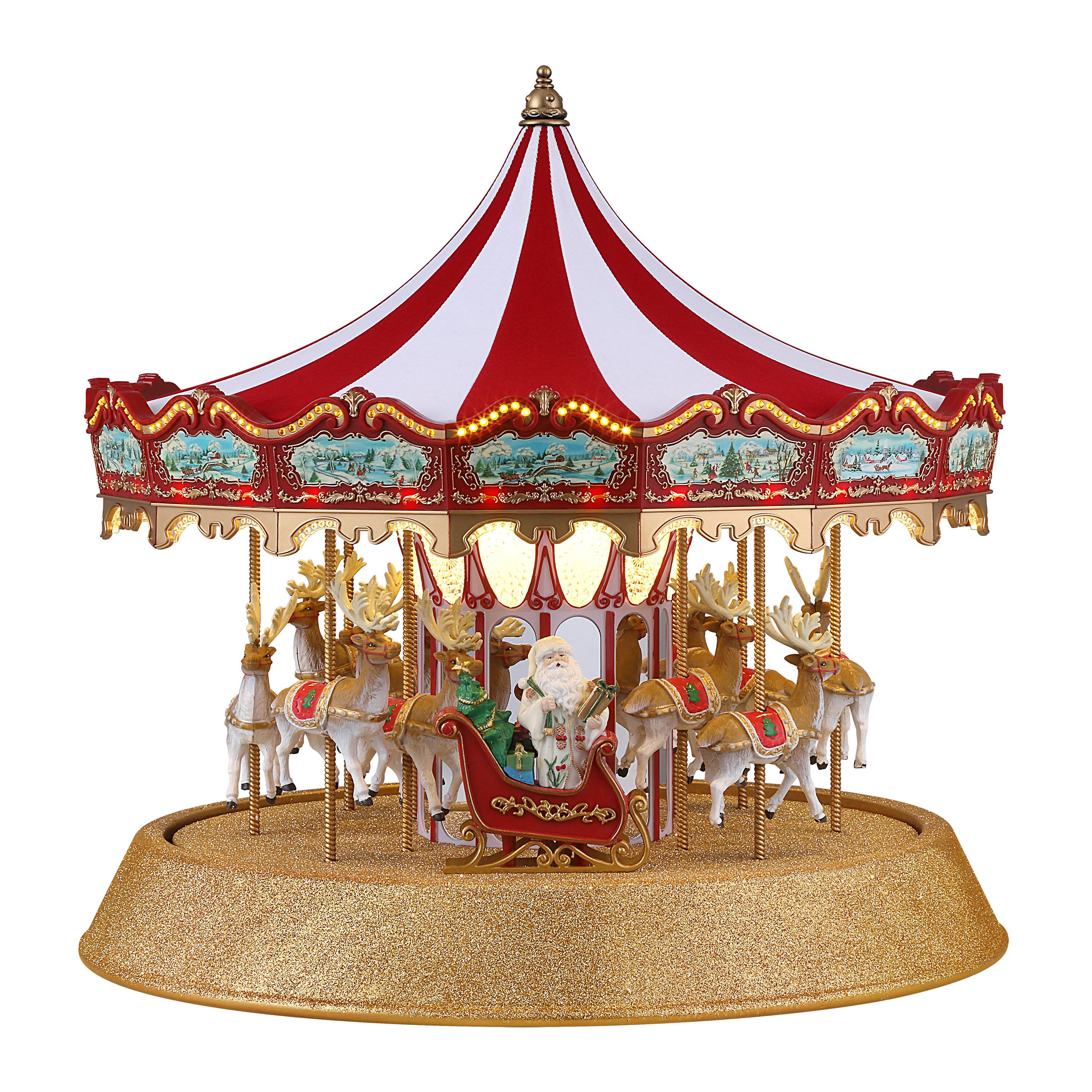 Mr. Christmas 17" Animated Sparkle Carousel