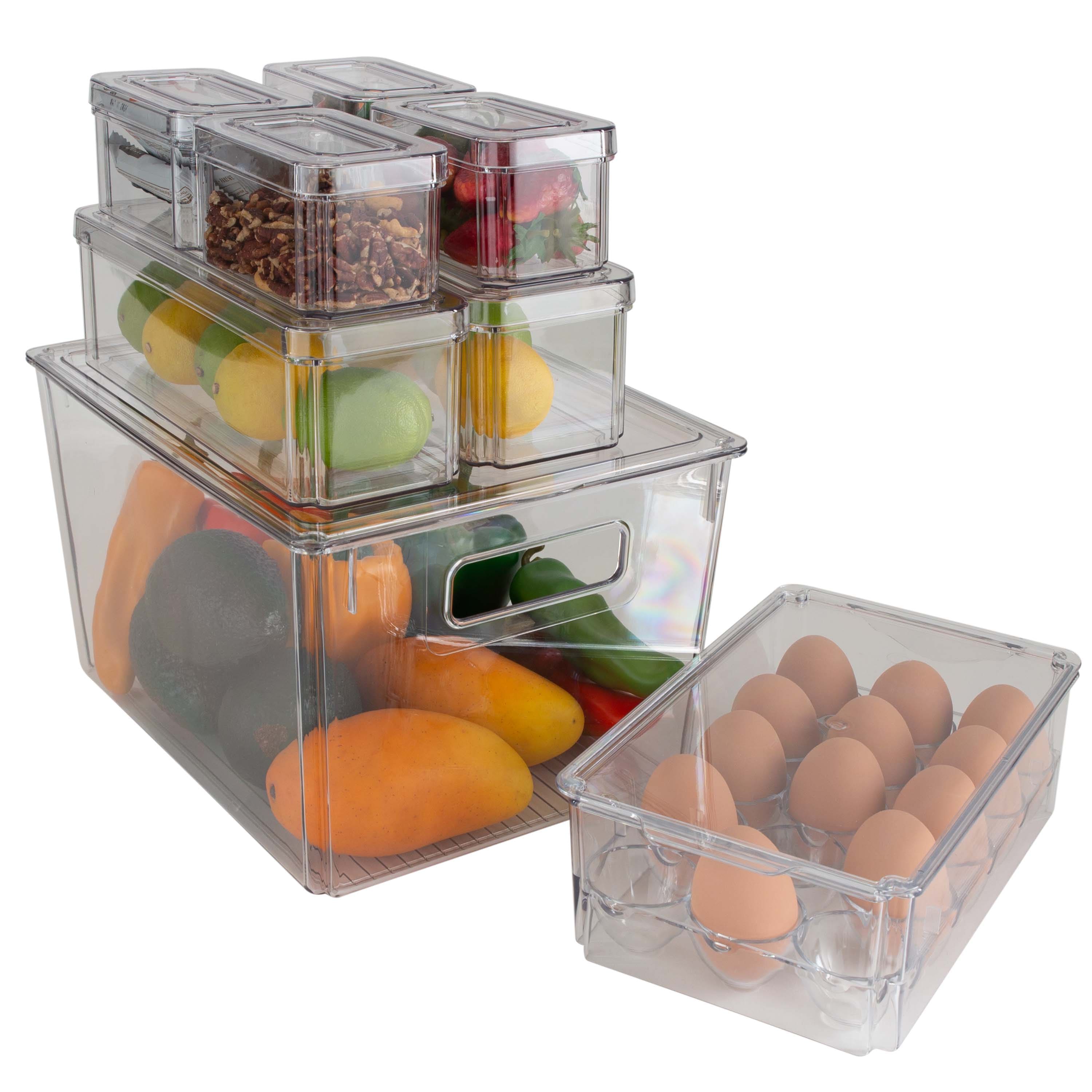 Kitchen Details Clear 8 Piece Refrigerator Organizer Set