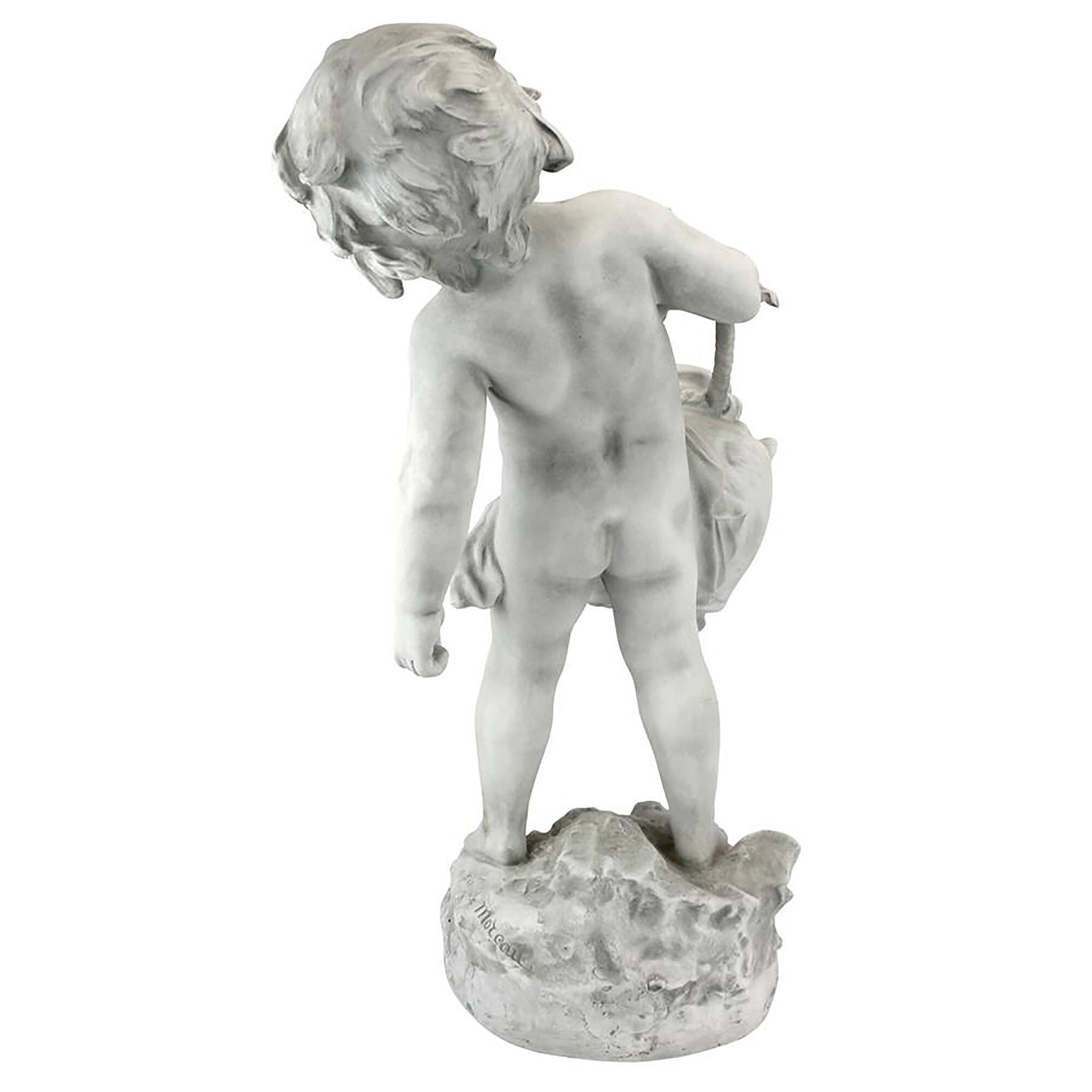 Design Toscano 22" Young Child Urn Carrier Garden Statue