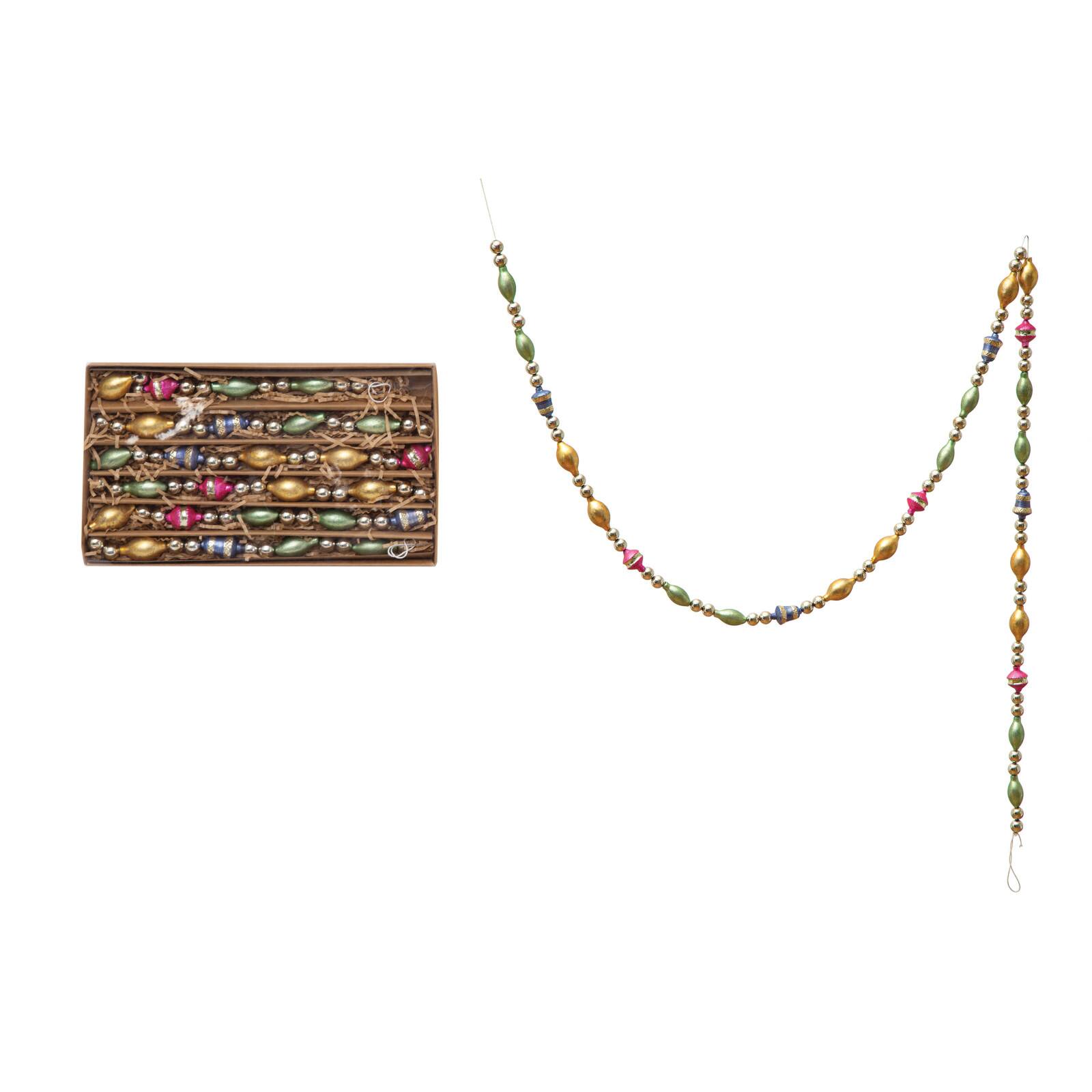Hello Honey&#xAE; 6ft. Multicolor Glass Bead Garland in Box