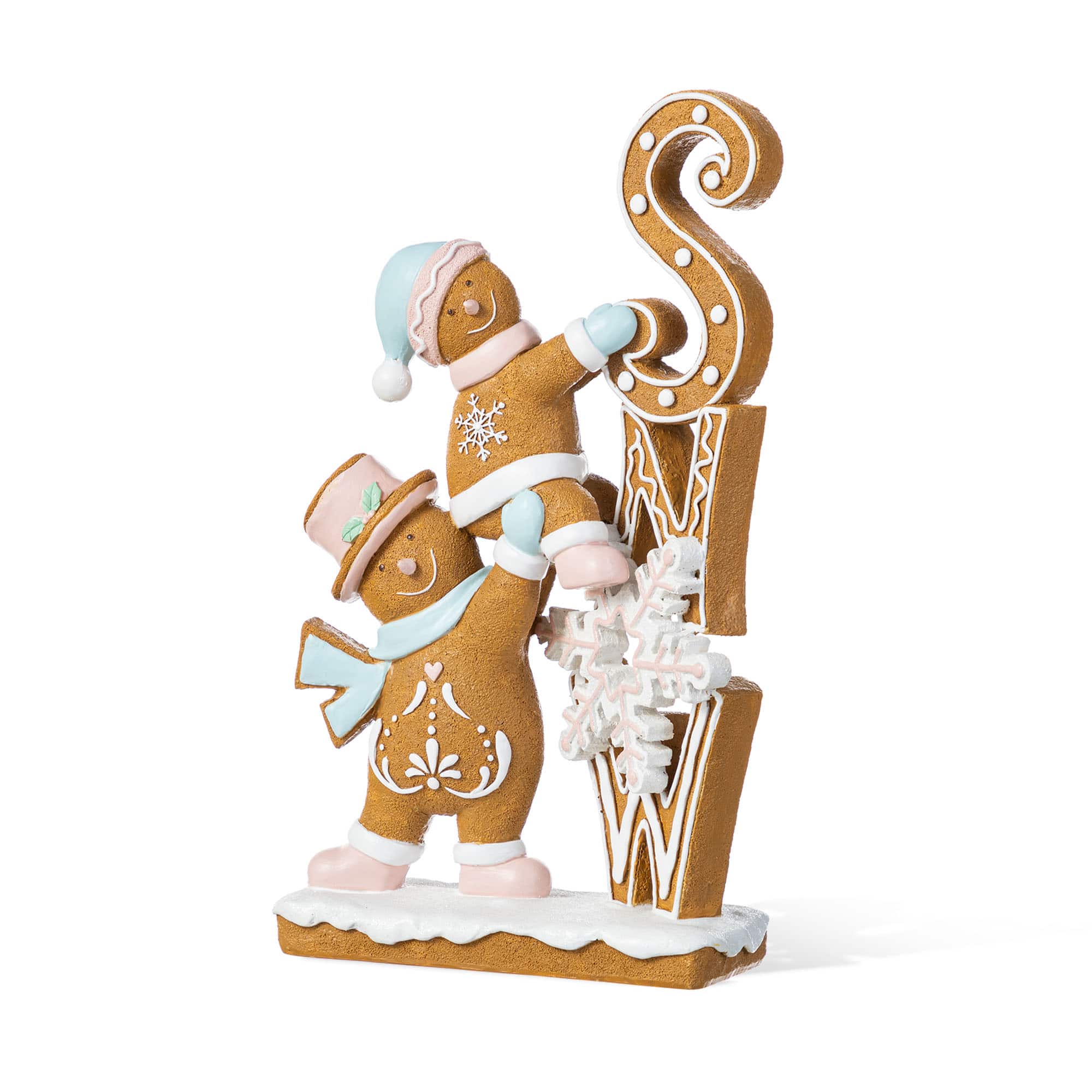 Glitzhome&#xAE; 12.5&#x22; Resin Christmas Gingerbread Table Decor