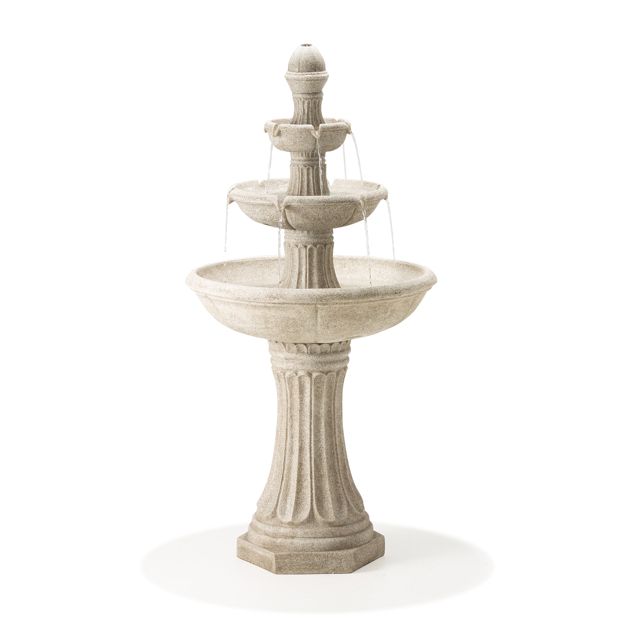 Glitzhome® 45" 3-Tier Ceramic Outdoor Fountain