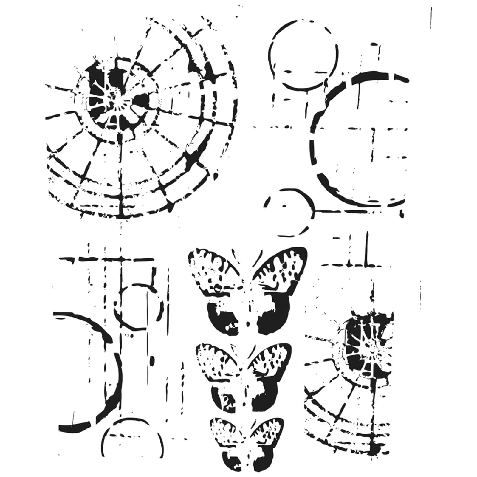 The Crafter's Workshop Specimen Stencil, 6" x 6"