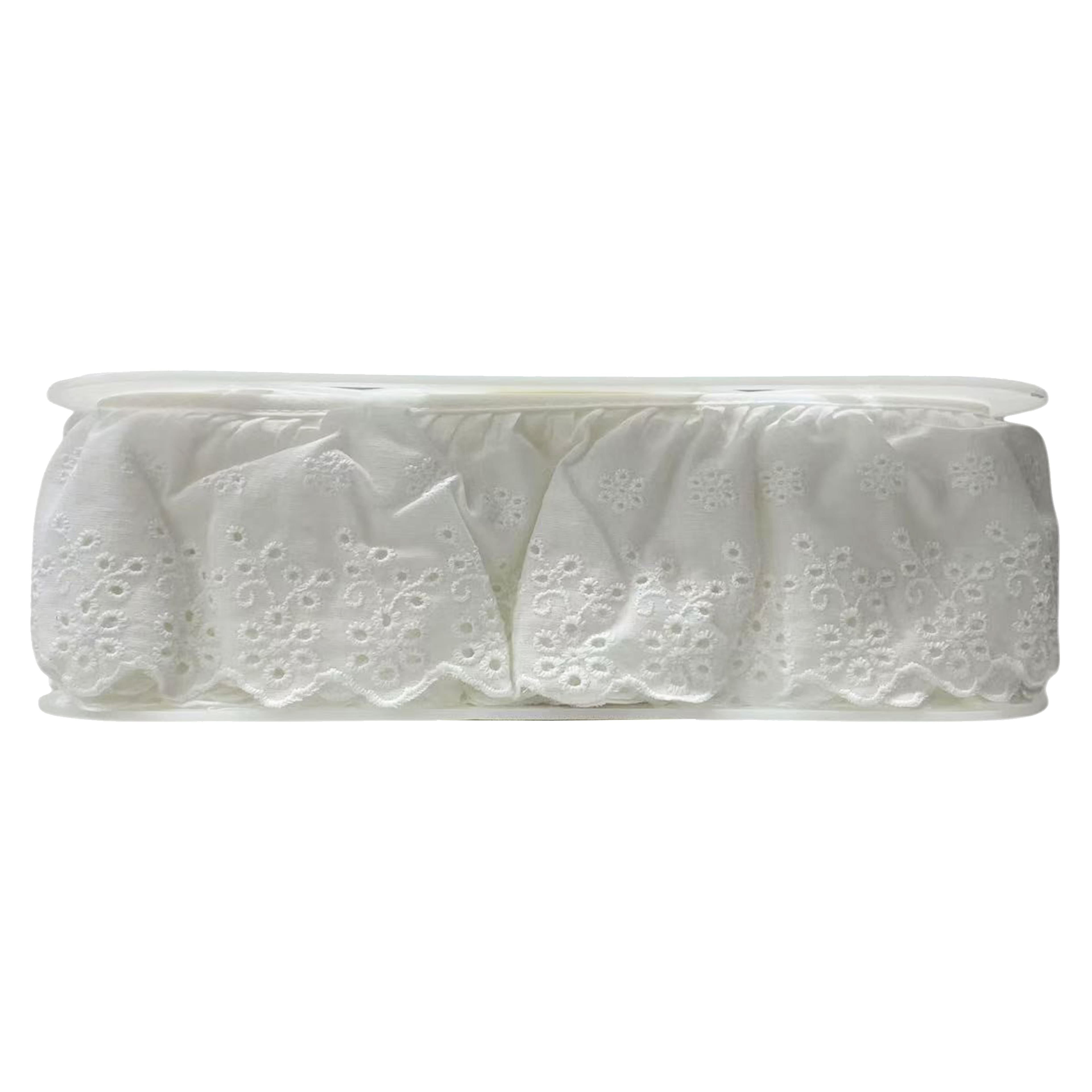 3.25&#x22; White Eyelet Trim by Celebrate It&#xAE;