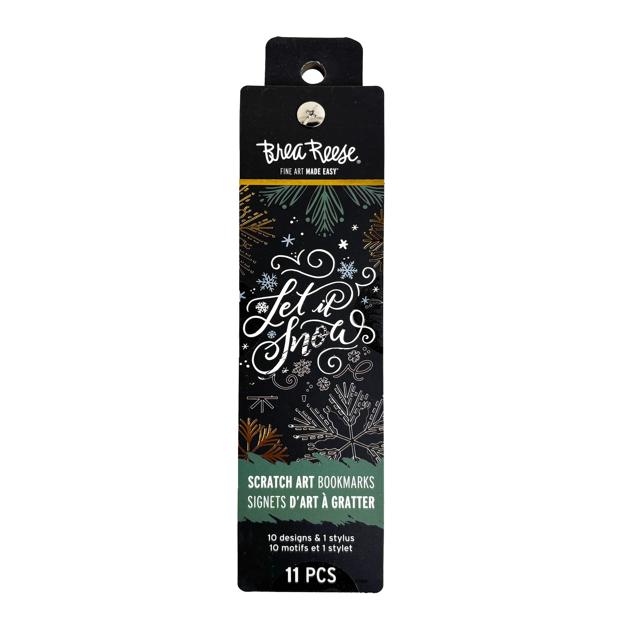 Brea Reese&#x2122; Art Deco Holiday Scratch Art Bookmarks