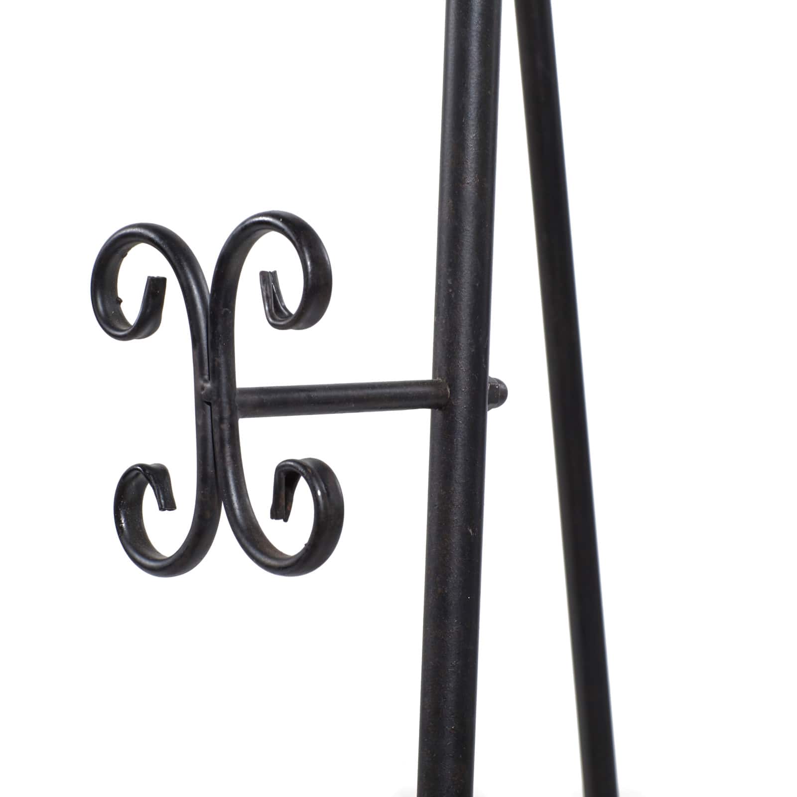 66&#x27;&#x27; Black Iron Traditional Easel