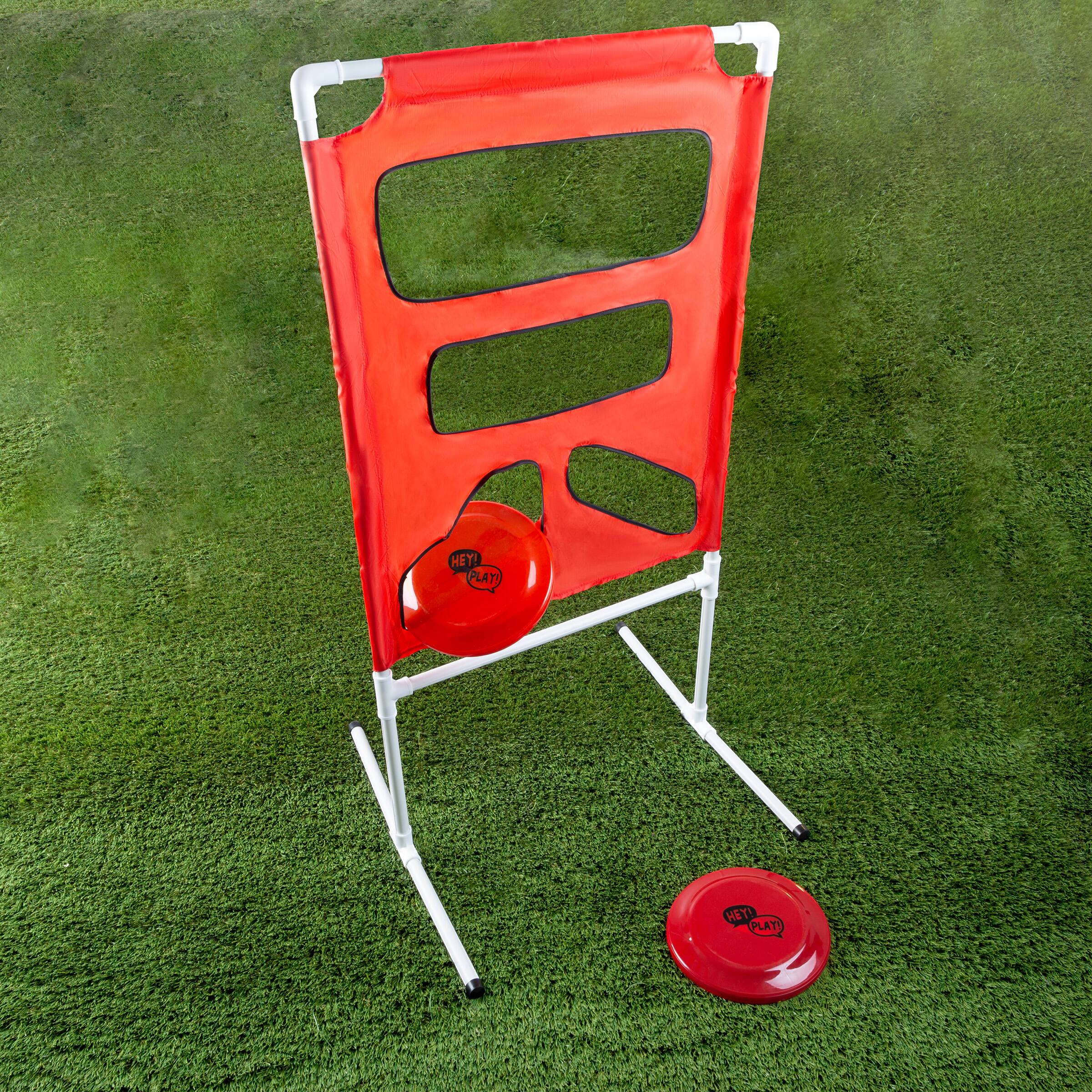 Toy Time Portable Flying Disc Toss Set