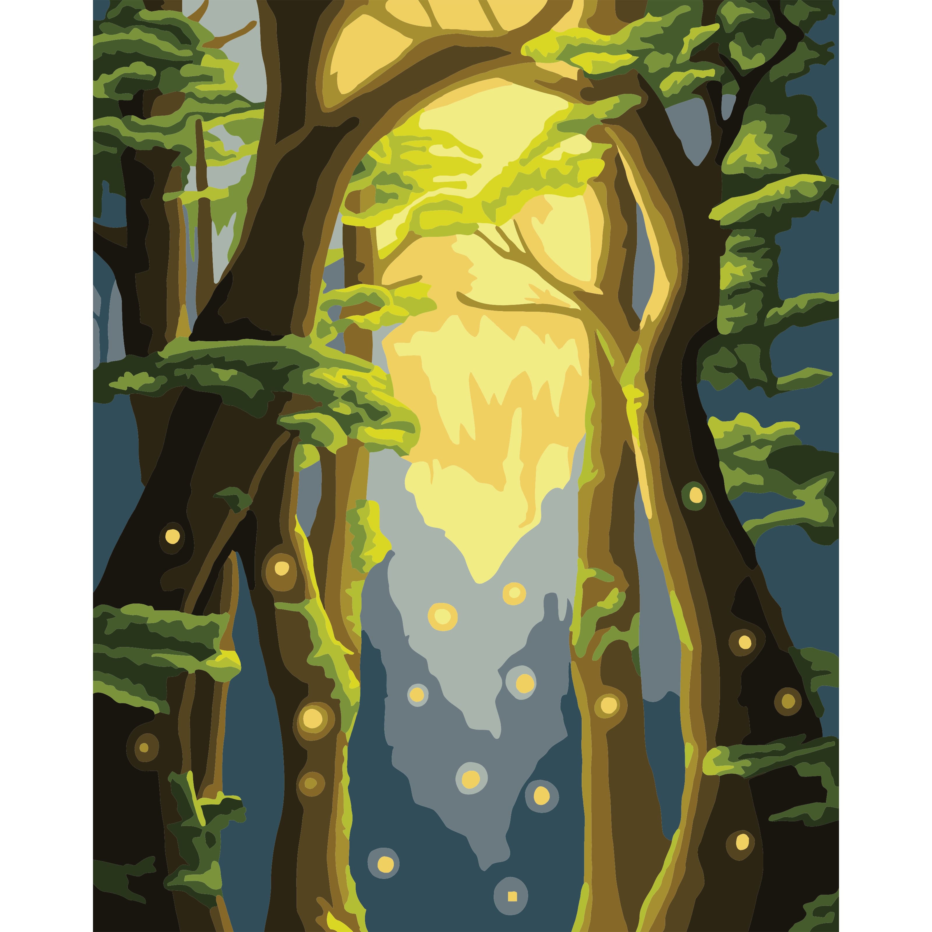 8" x 10" Fairy Forest Paint-by-Number Kit by Artist's Loft®