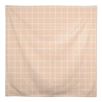 Peach Grid Tablecloth | Michaels