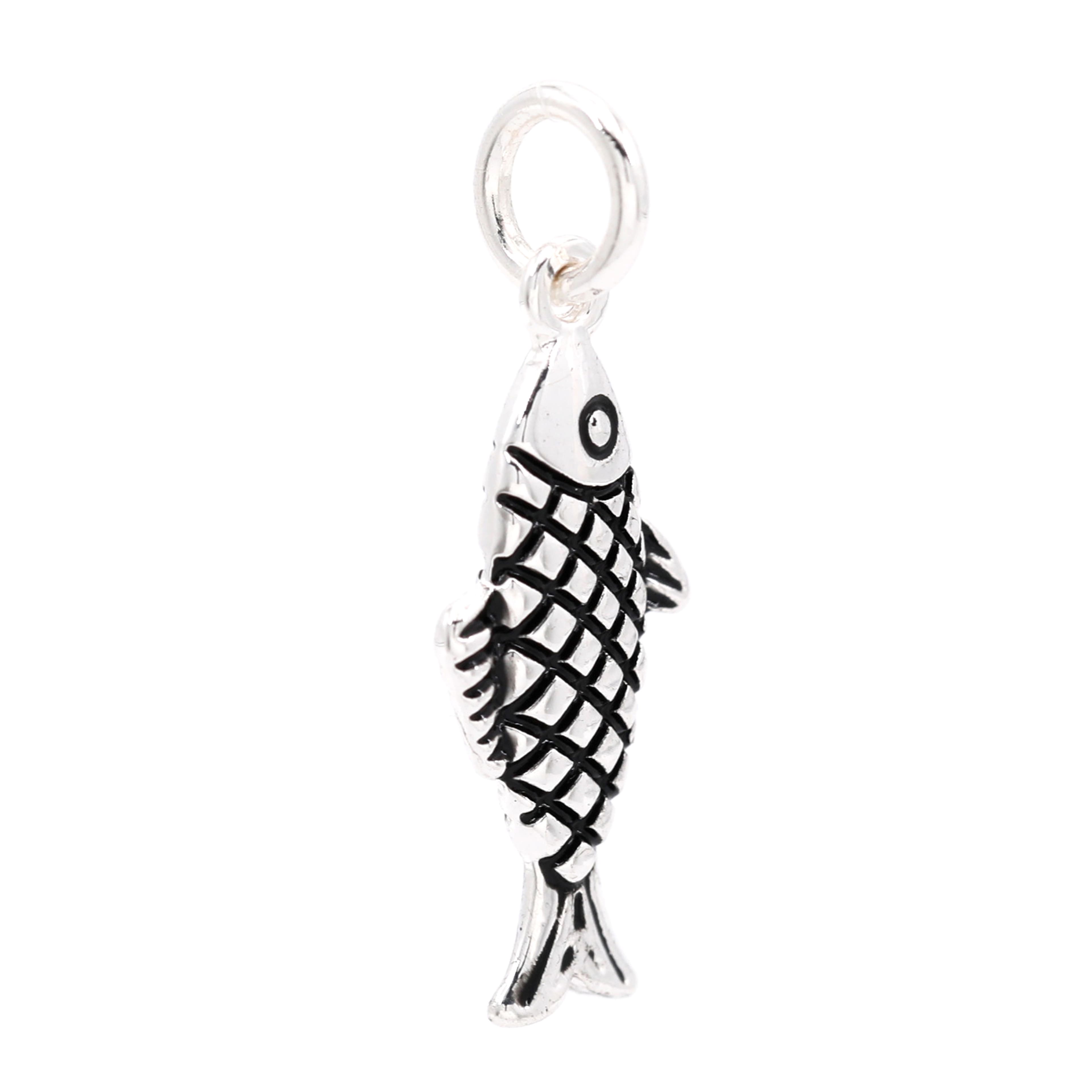 Silver Plated Fish Charm by Bead Landing&#x2122;